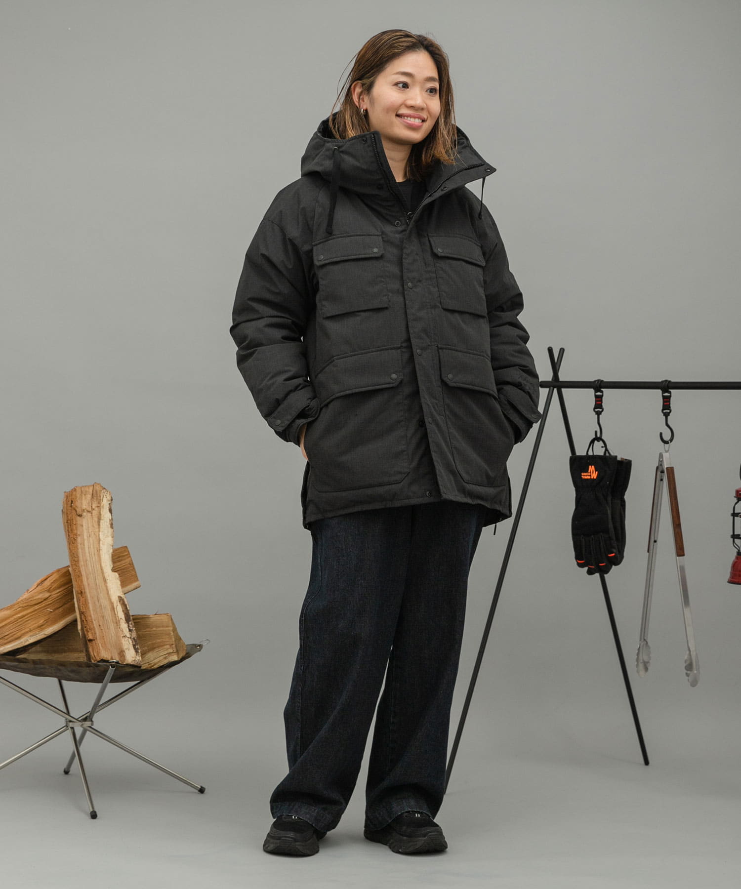 『別注』『ユニセックス』NANGA×EKAL TAKIBI DOWN JACKET 