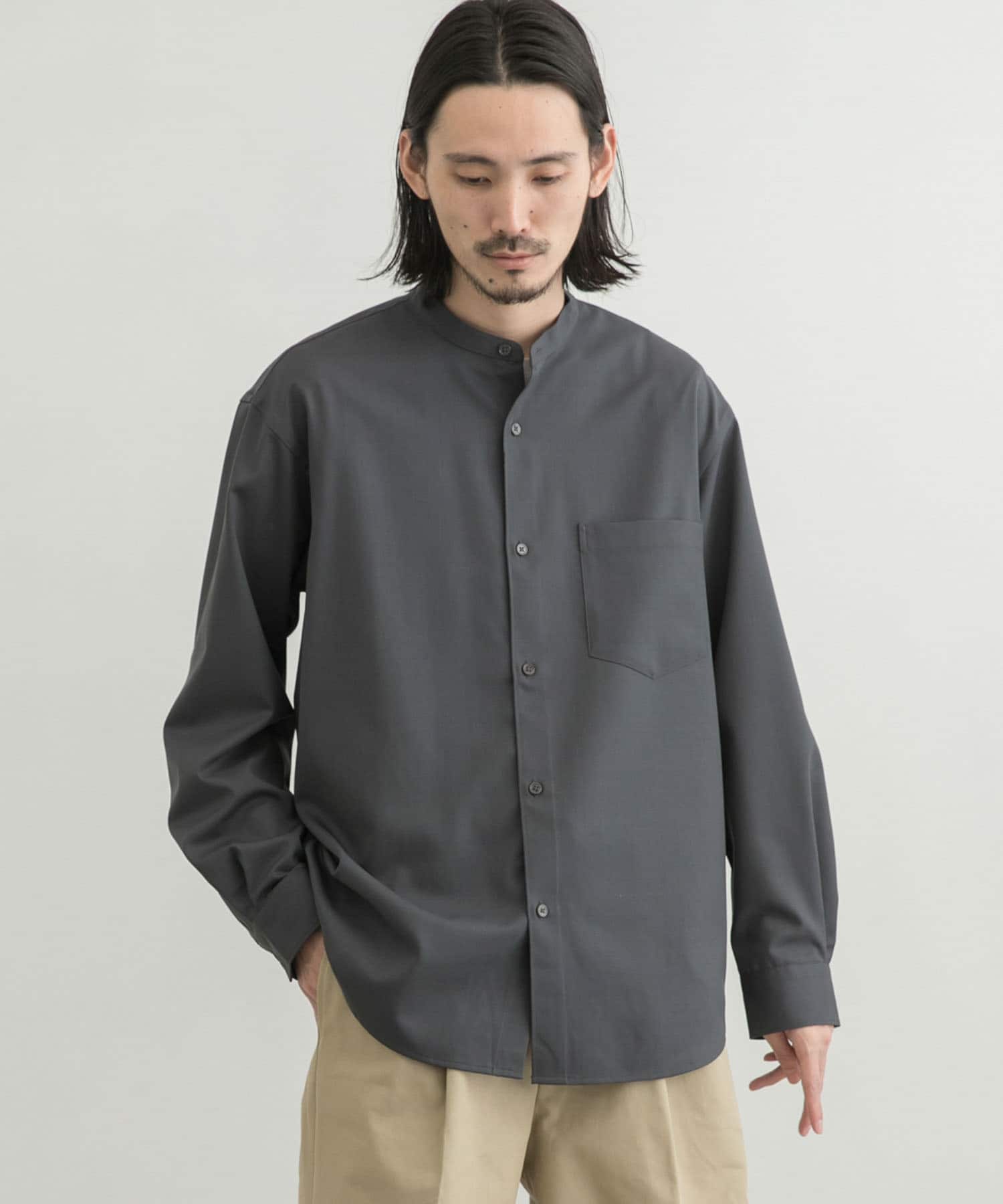 WASHABLEウールバンドカラーシャツ[UR24-13B001]｜URBAN RESEARCH公式ファッション通販