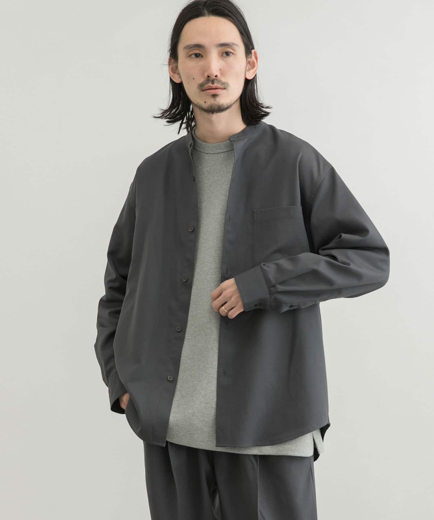 WASHABLEウールバンドカラーシャツ[UR24-13B001]｜URBAN RESEARCH公式ファッション通販