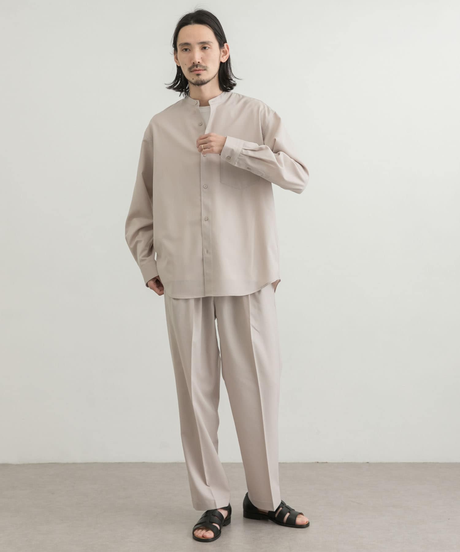 WASHABLEウールバンドカラーシャツ[UR24-13B001]｜URBAN RESEARCH公式ファッション通販