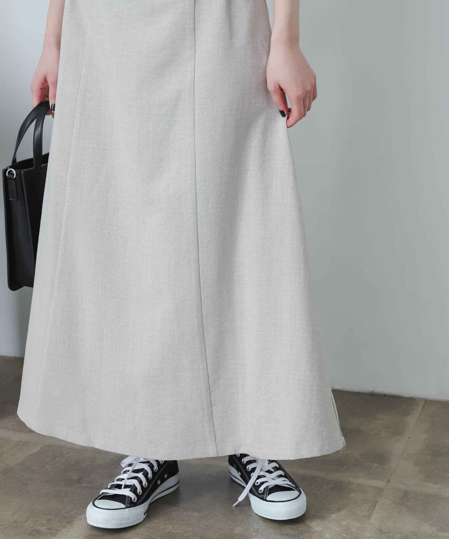 ビアズリー リネンライク スカート見えパンツ 美品