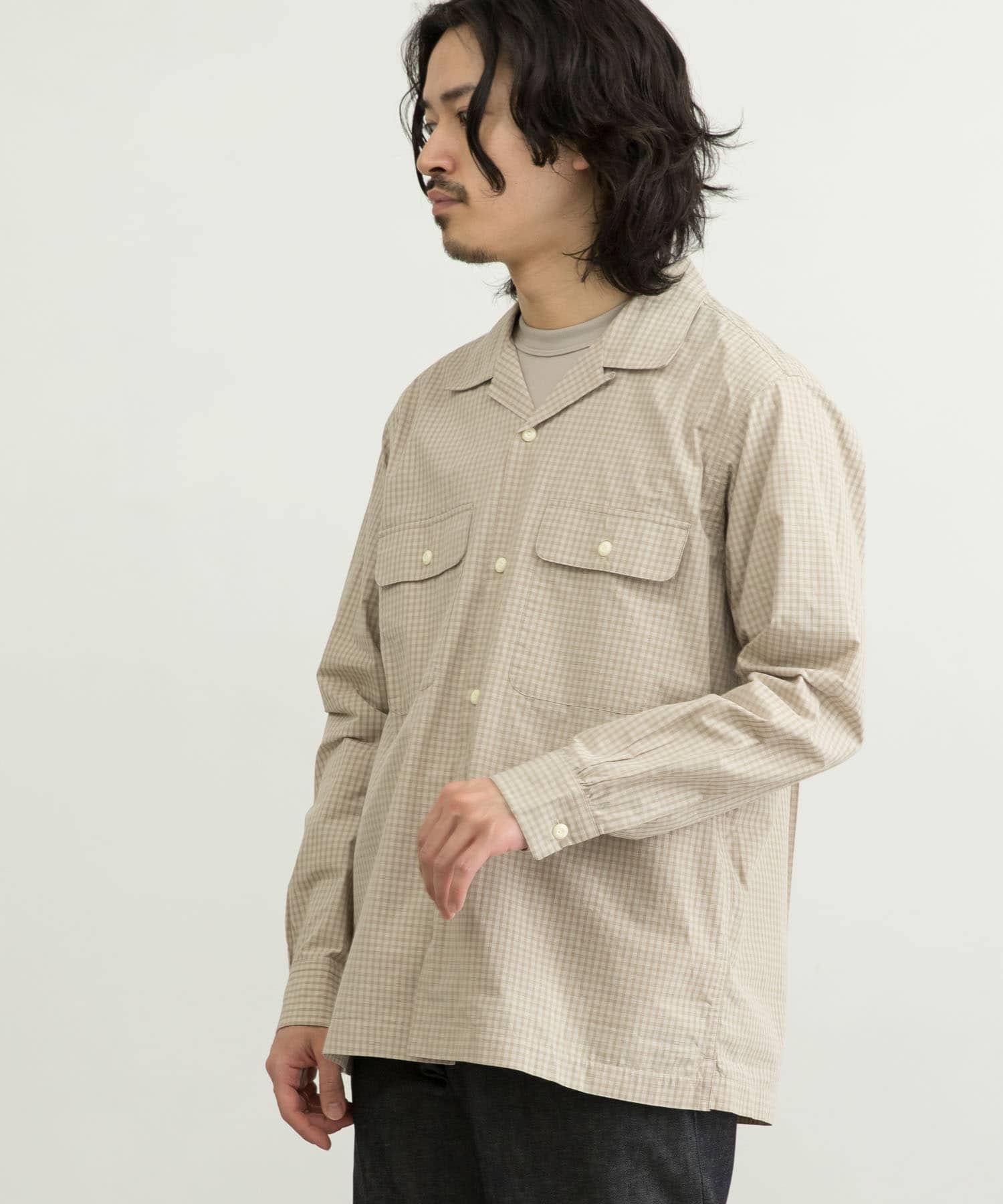 WORK NOT WORK Checked Open collar Shirts[UW25-13R010]｜URBAN