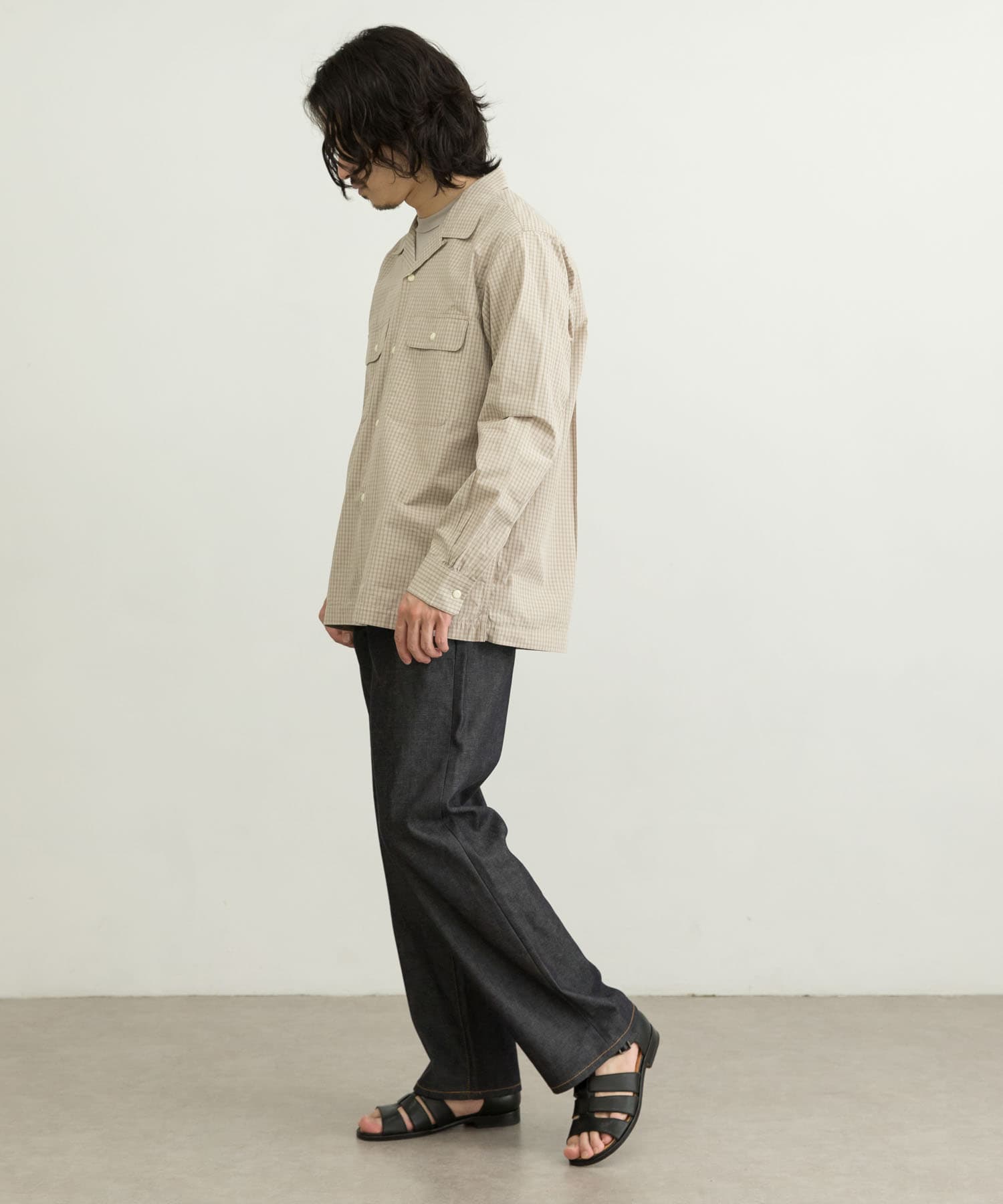 WORK NOT WORK Checked Open collar Shirts[UW25-13R010]｜URBAN