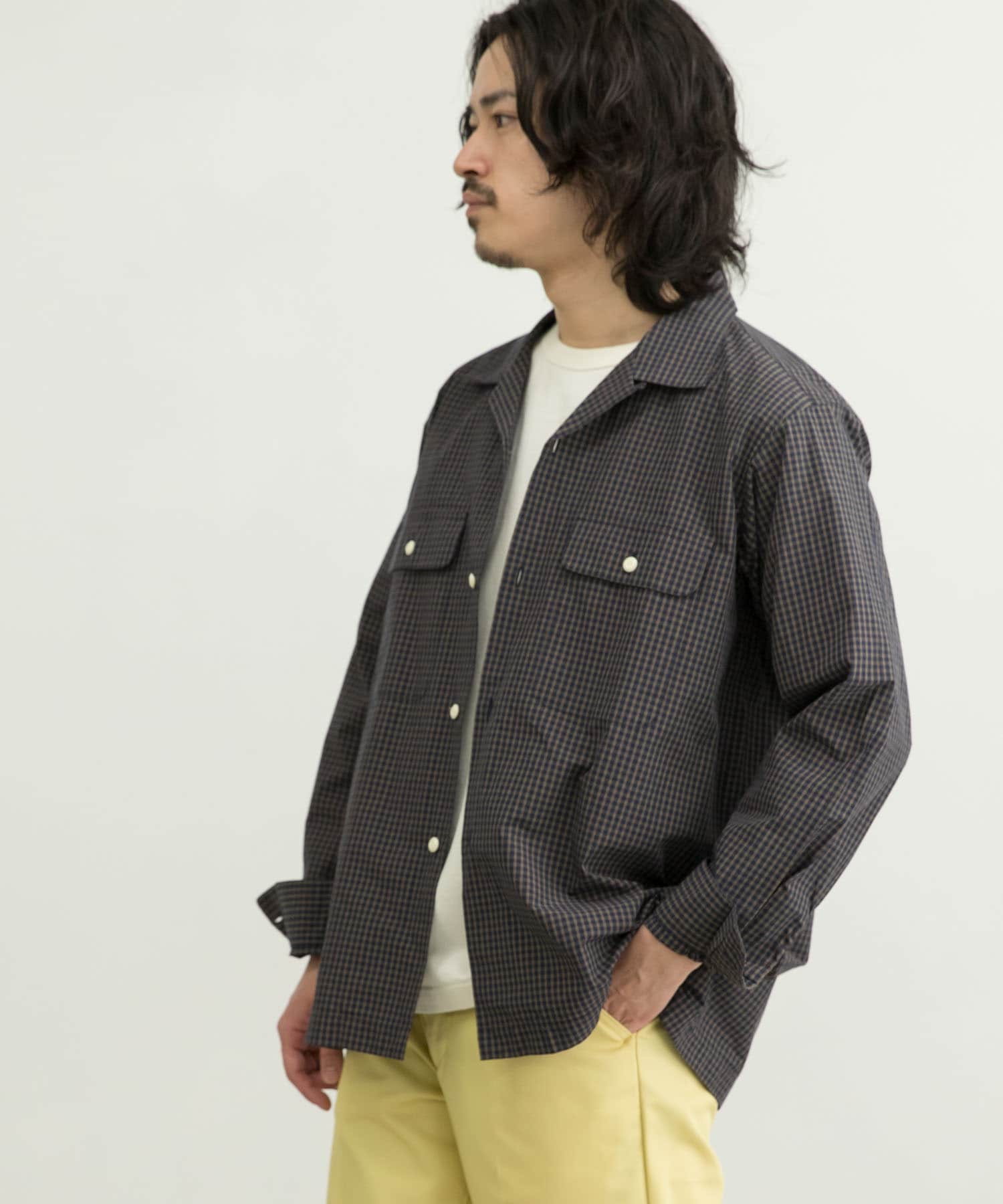 WORK NOT WORK Checked Open collar Shirts[UW25-13R010]｜URBAN