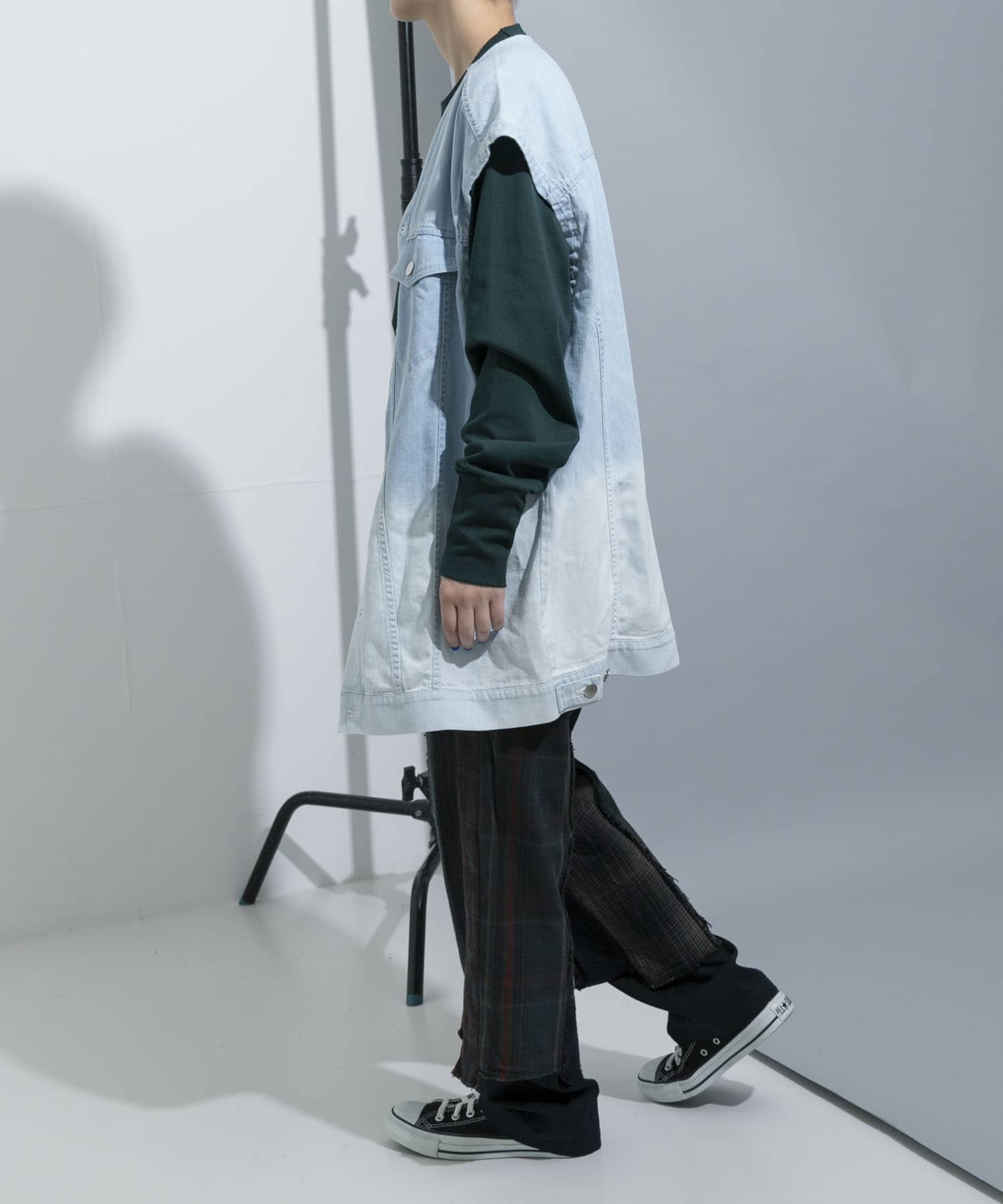 別注』MIDIUMISOLID×TGM Bleach denim jacket[MDUM6051-TGM25]｜URBAN