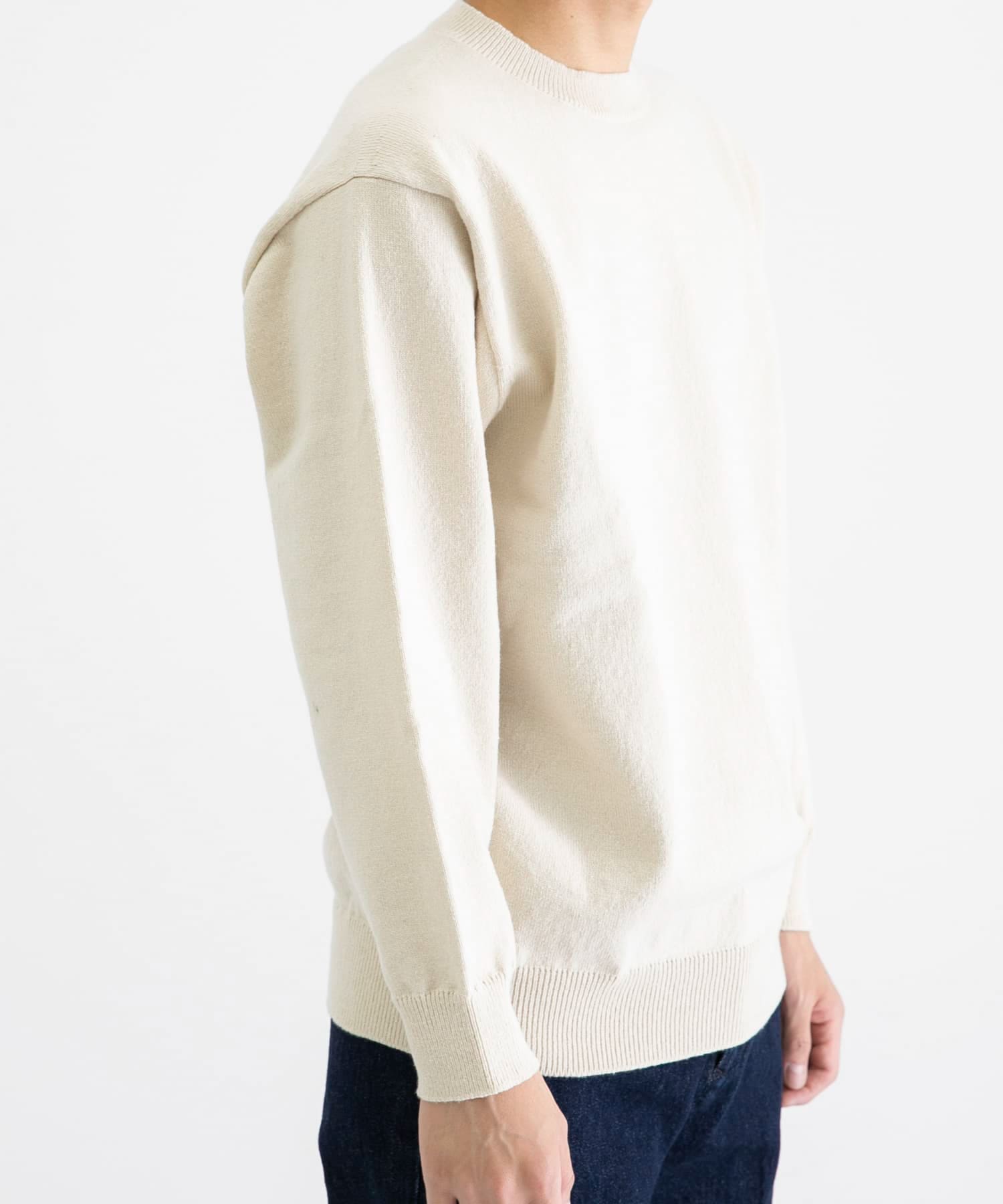 Yonetomi RIGID CASHMERE KNIT PULLOVER[224-017-BSM27]｜URBAN