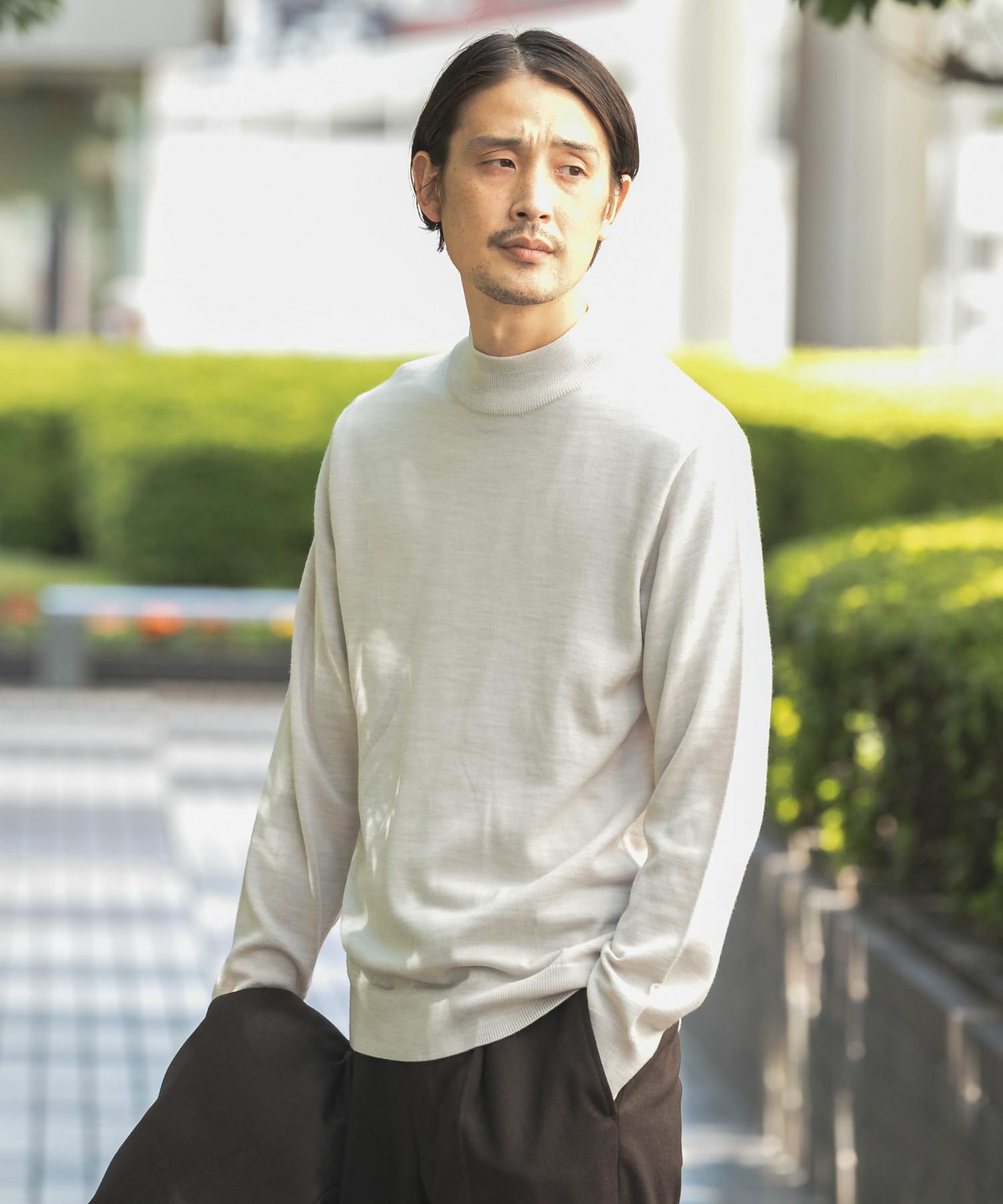 LIFE STYLE TAILOR ハーモニーモックネックニット[DT27-12L003]｜URBAN