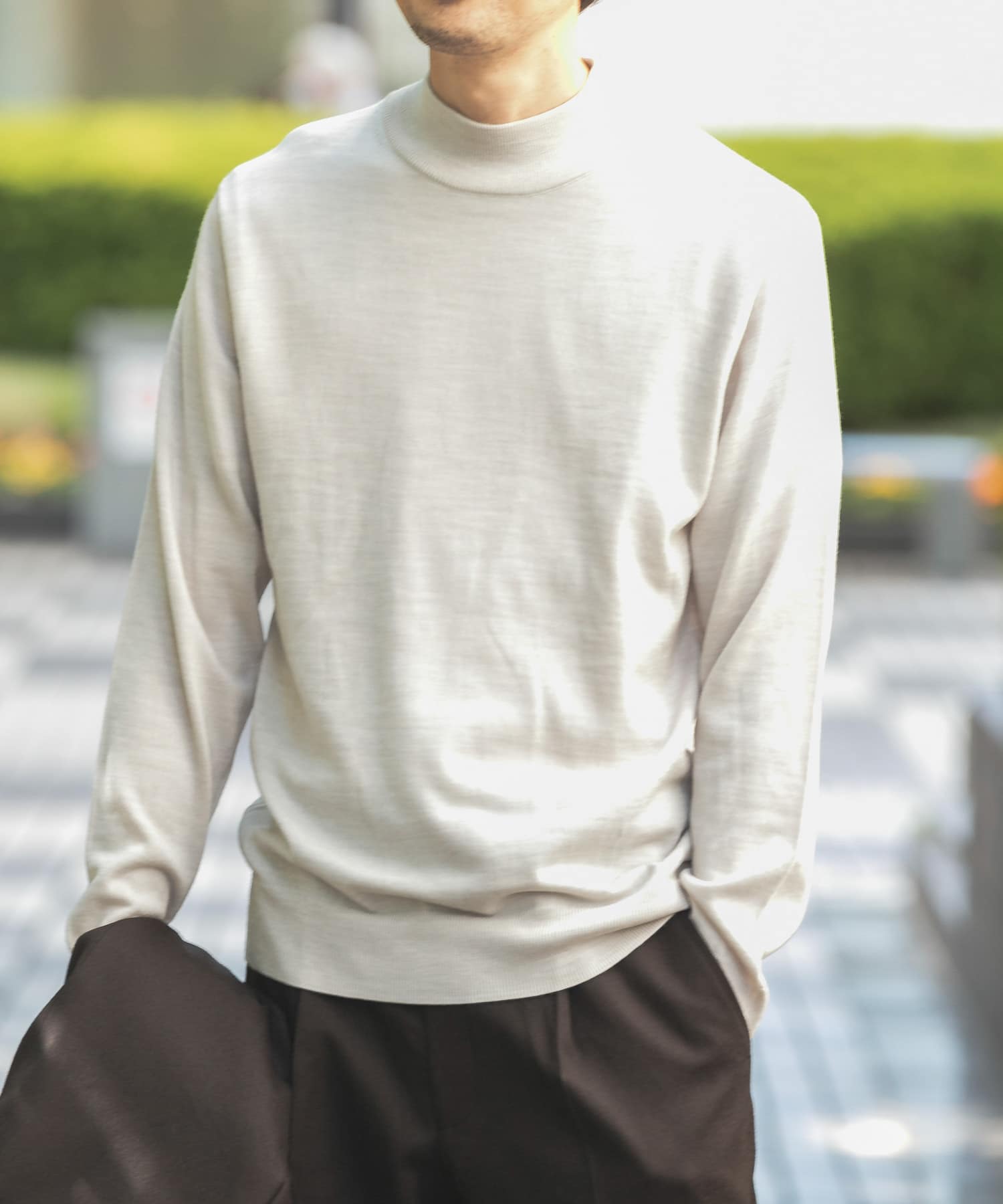 LIFE STYLE TAILOR ハーモニーモックネックニット[DT27-12L003]｜URBAN