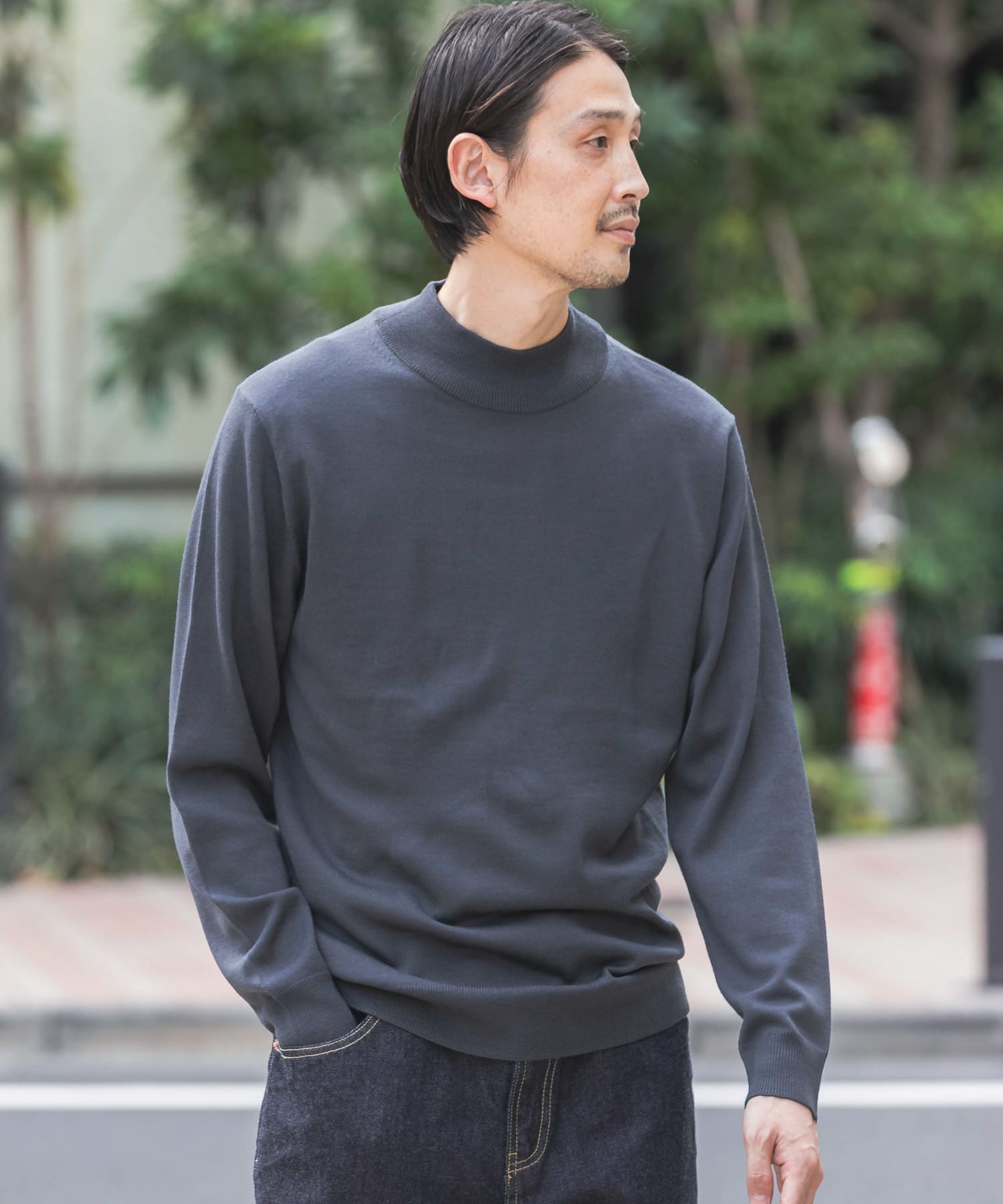 LIFE STYLE TAILOR ハーモニーモックネックニット[DT27-12L003]｜URBAN