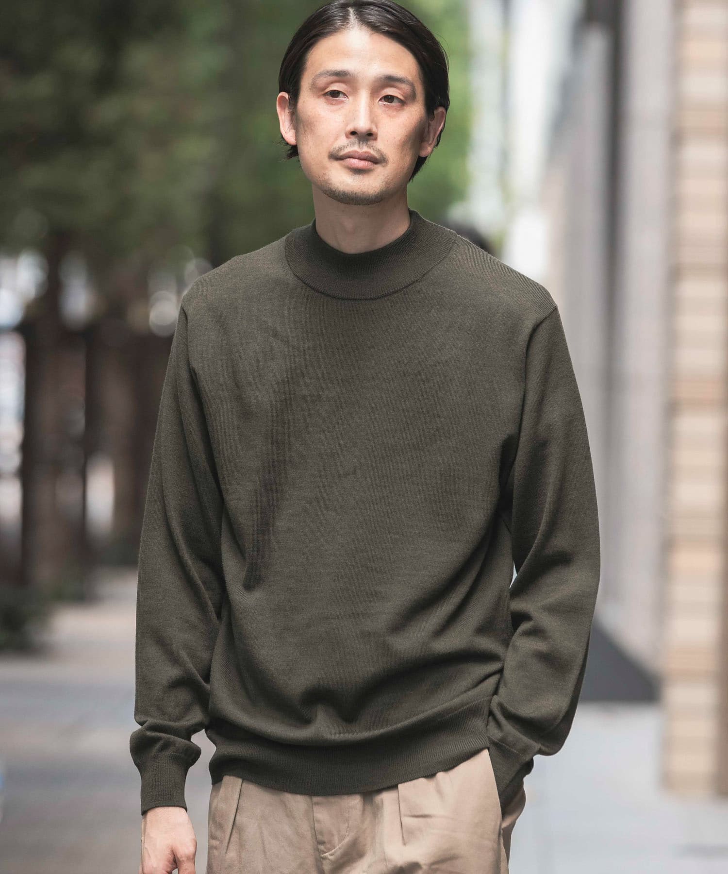 LIFE STYLE TAILOR ハーモニーモックネックニット[DT27-12L003]｜URBAN