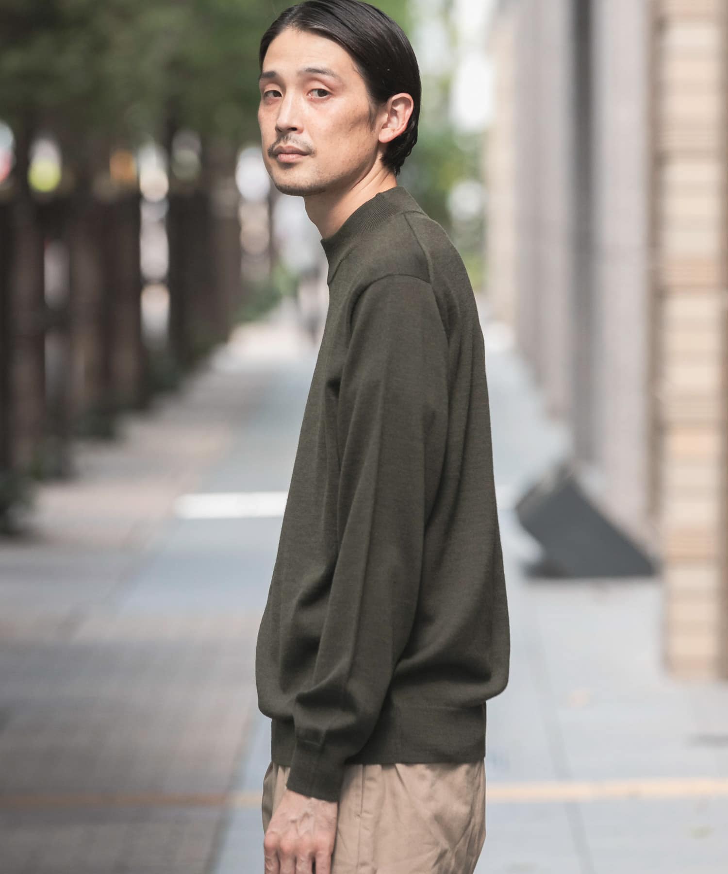 LIFE STYLE TAILOR ハーモニーモックネックニット[DT27-12L003]｜URBAN