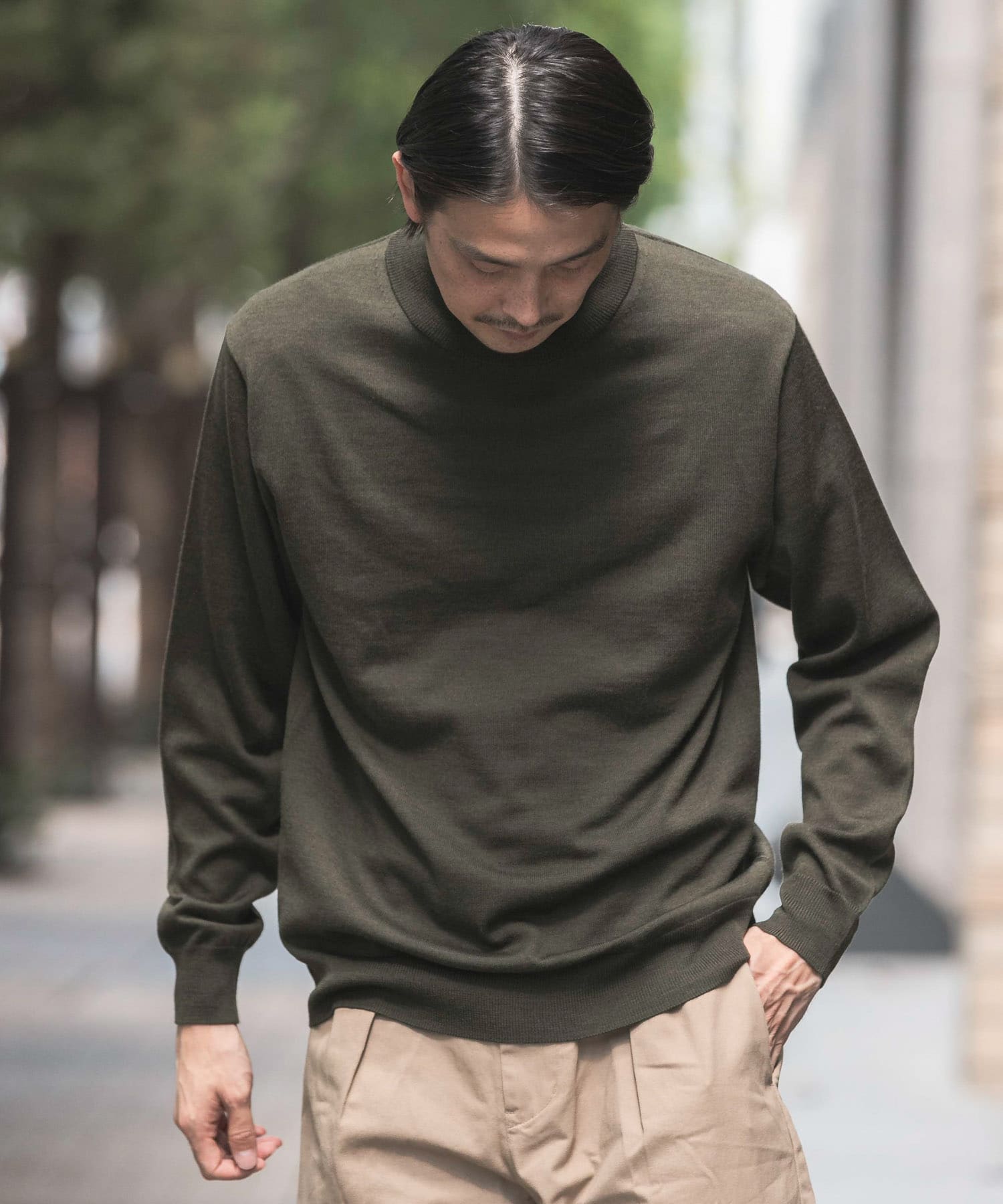 LIFE STYLE TAILOR ハーモニーモックネックニット[DT27-12L003]｜URBAN