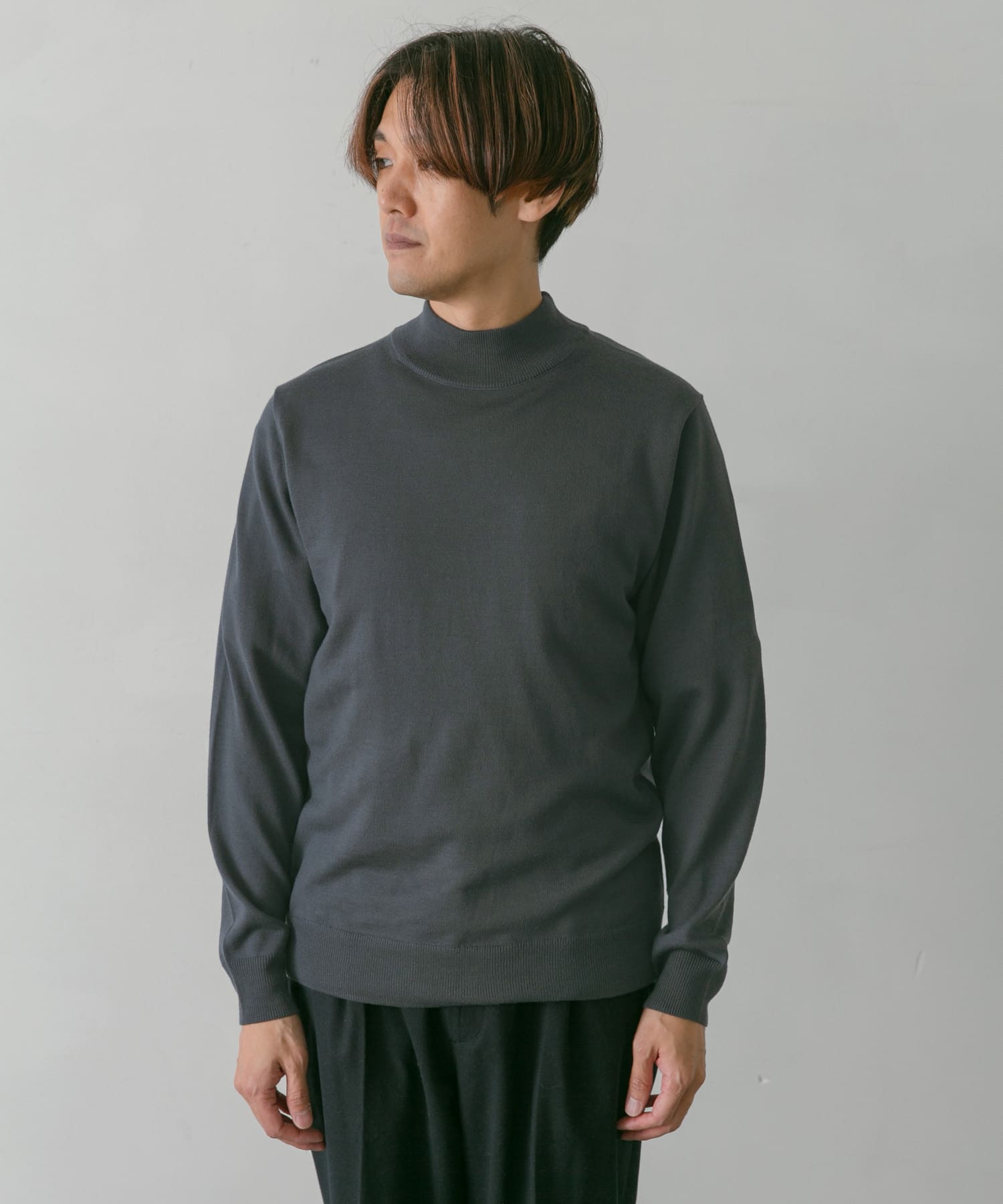 LIFE STYLE TAILOR ハーモニーモックネックニット[DT27-12L003]｜URBAN