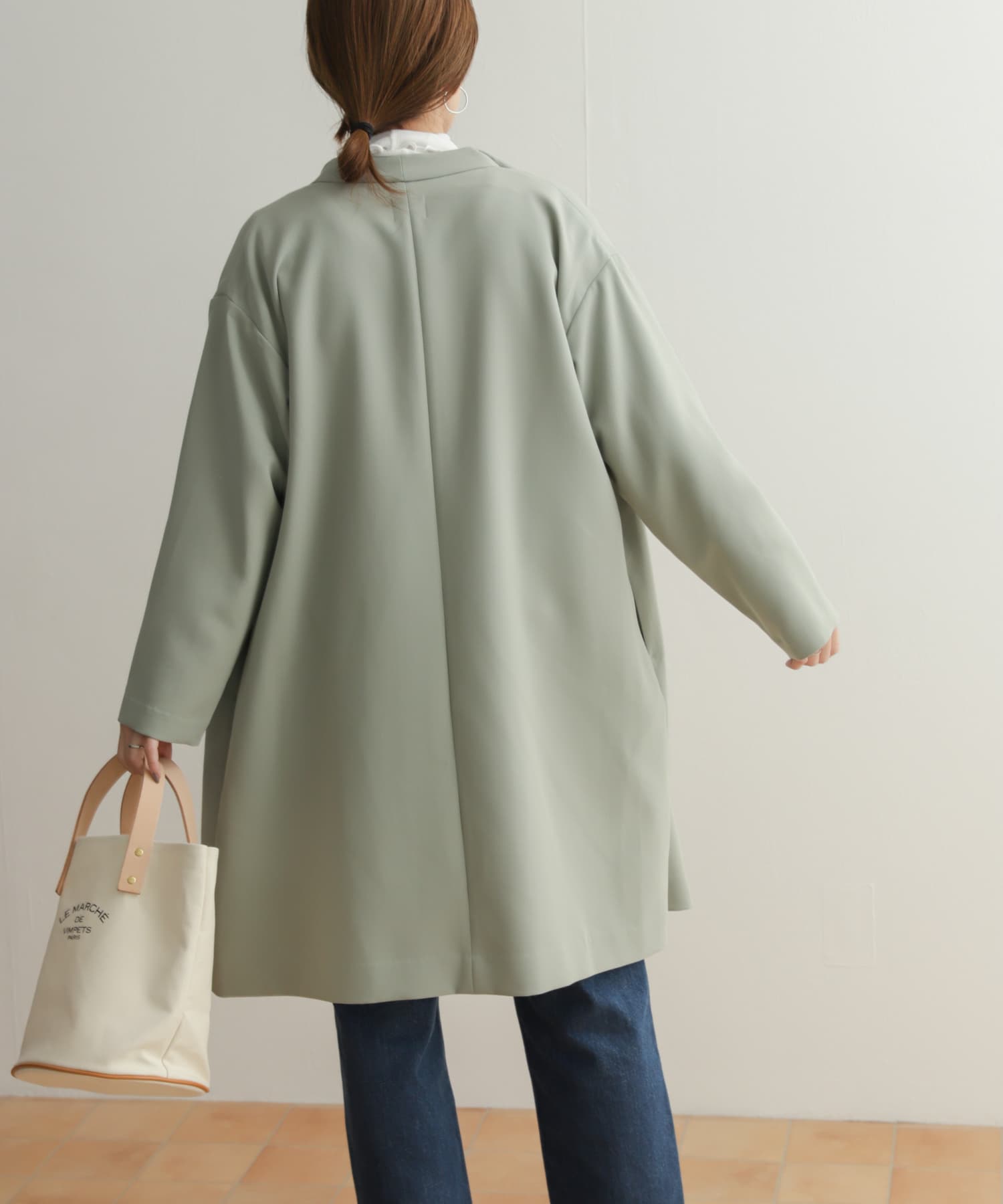 Sサイズ/WEB/一部店舗限定』ダブルクロスガウンコート[DR34-27E201