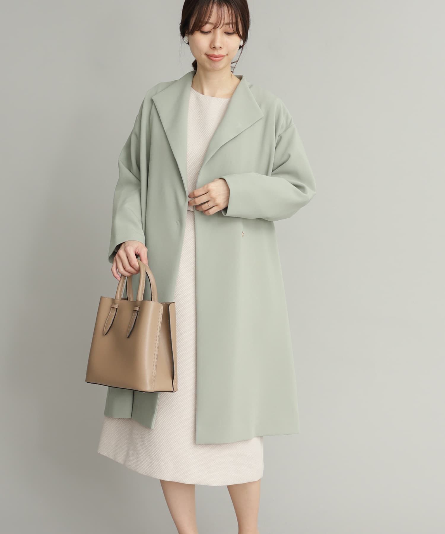 Sサイズ/WEB/一部店舗限定』ダブルクロスガウンコート[DR34-27E201
