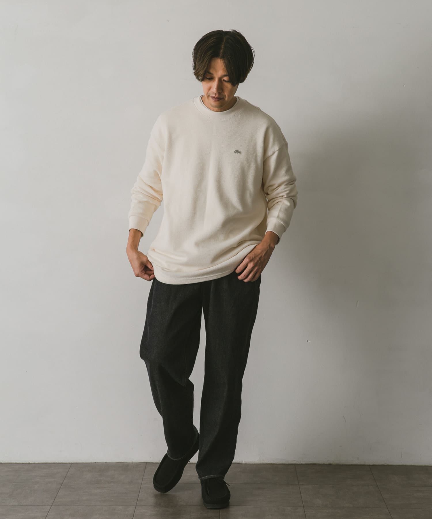 別注』LACOSTE for DOORS thick moss stitch L/S[TH232PLURD-DM26 ...