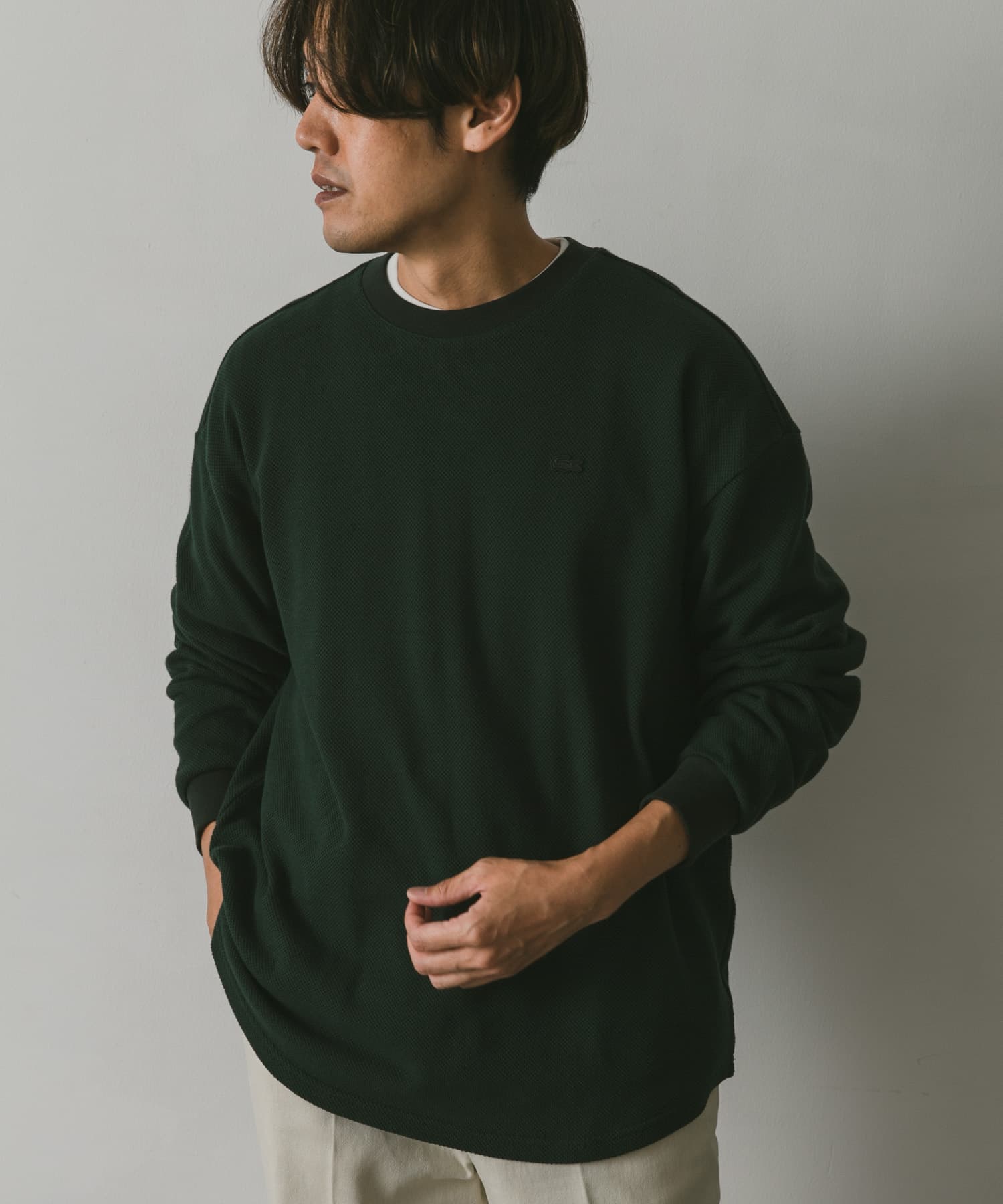 別注』LACOSTE for DOORS thick moss stitch L/S[TH232PLURD-DM26 ...