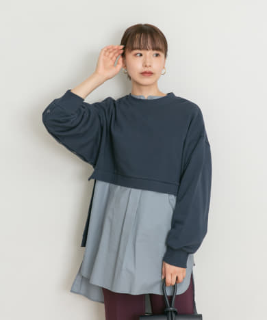 『UR TECH』ボタンデザインスウェット