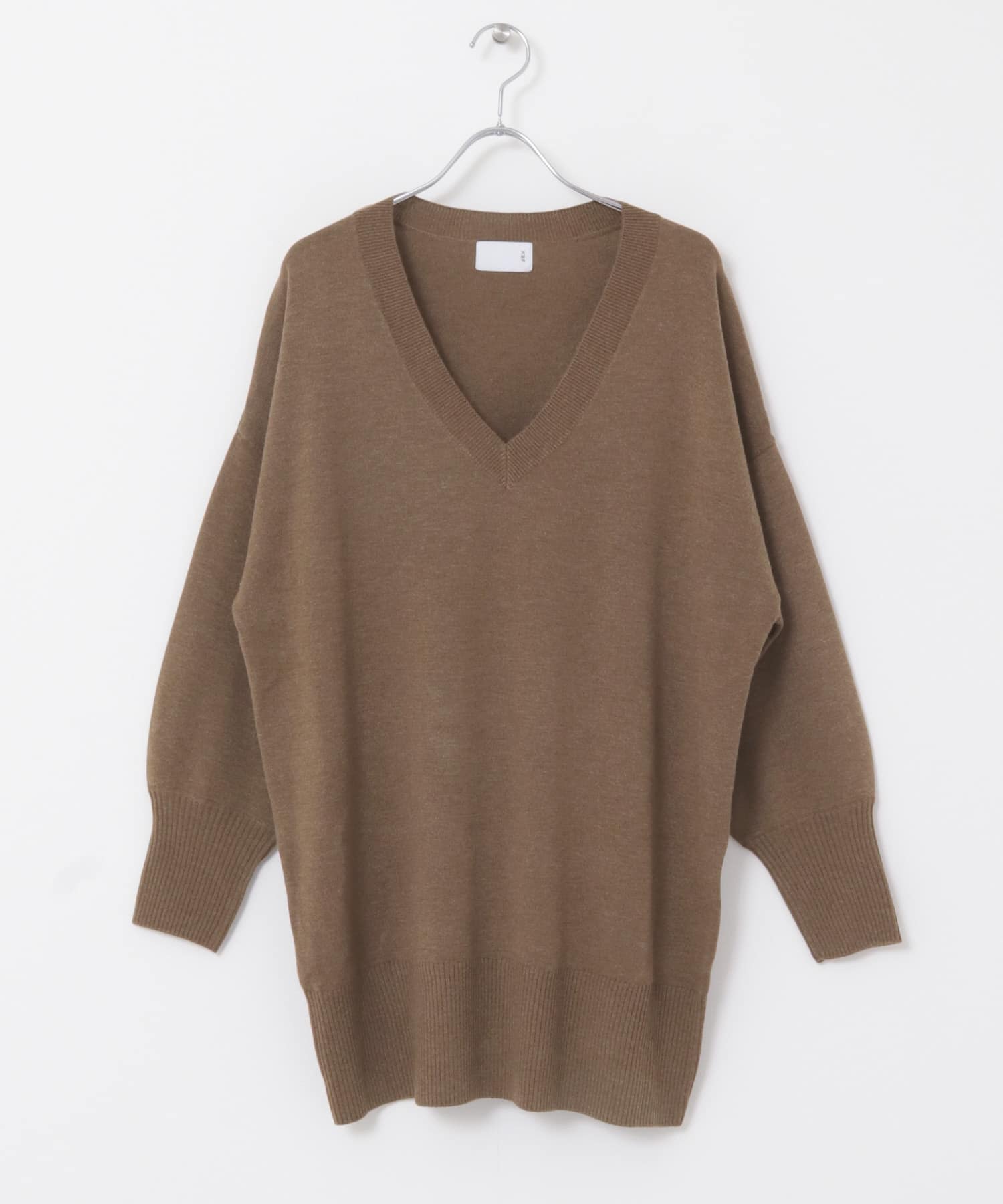 新品▷KBF*アームラインプルオーバー BEIGE