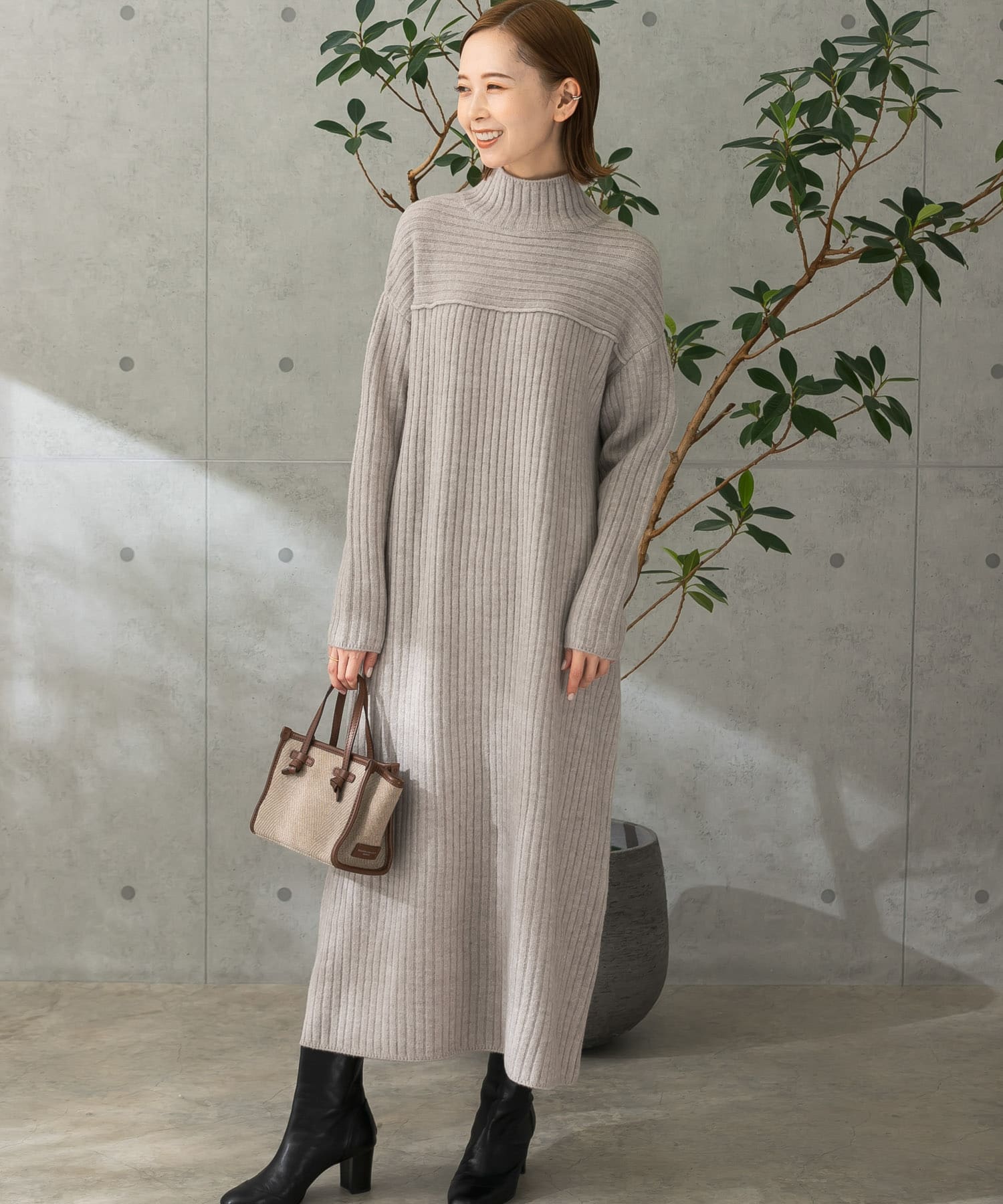 リブハイネックロングニットワンピース[RA27-26C704]｜URBAN RESEARCH 