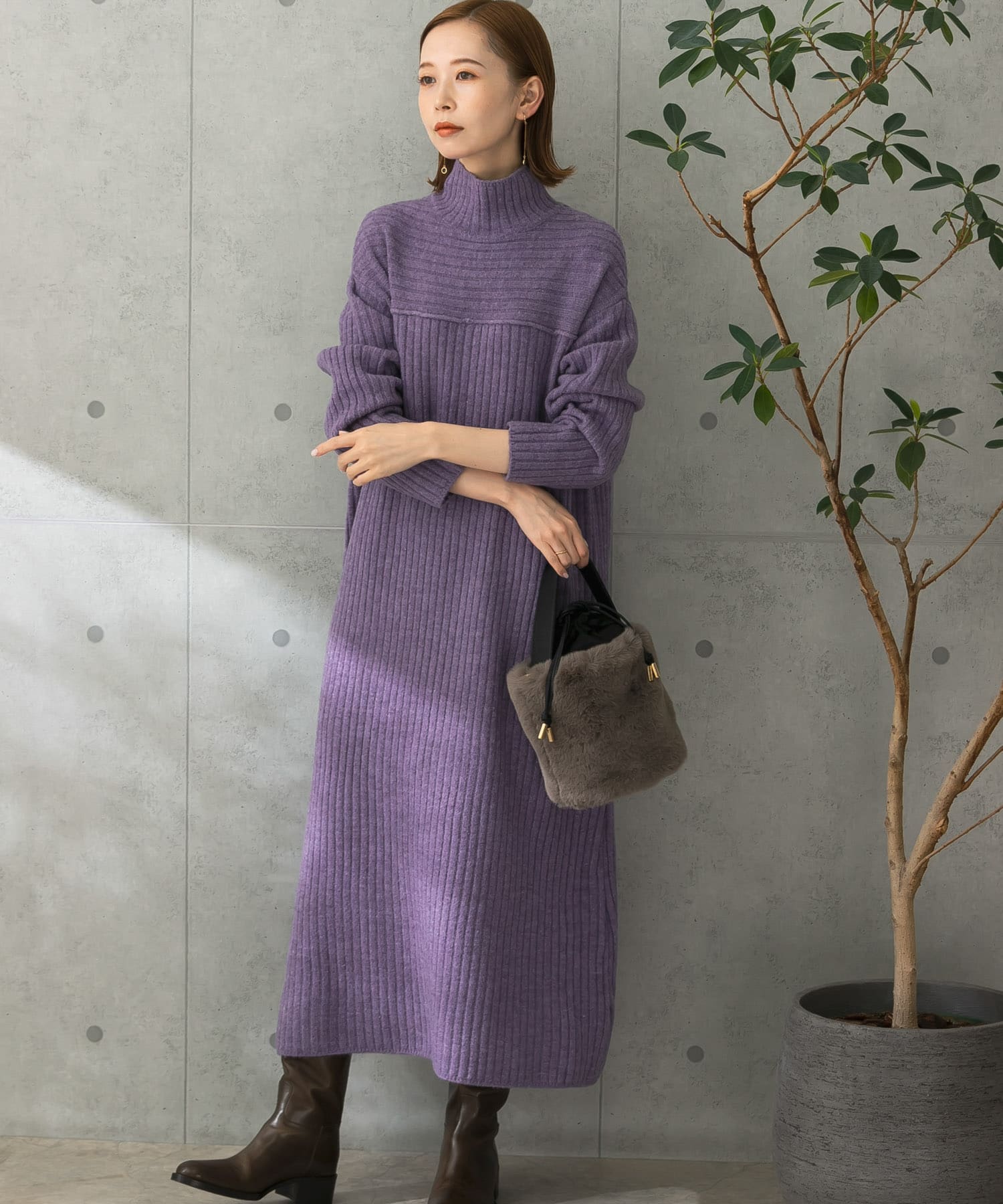 リブハイネックロングニットワンピース[RA27-26C704]｜URBAN RESEARCH 
