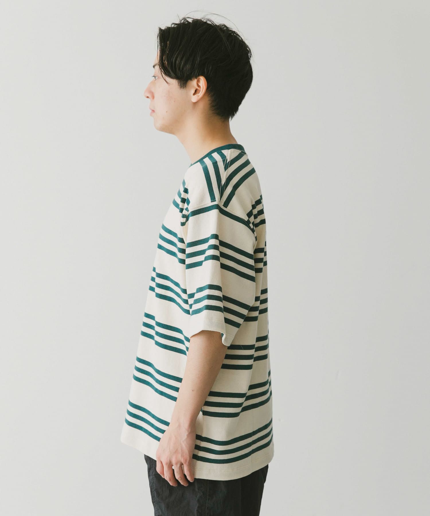 Striped deals crew neck