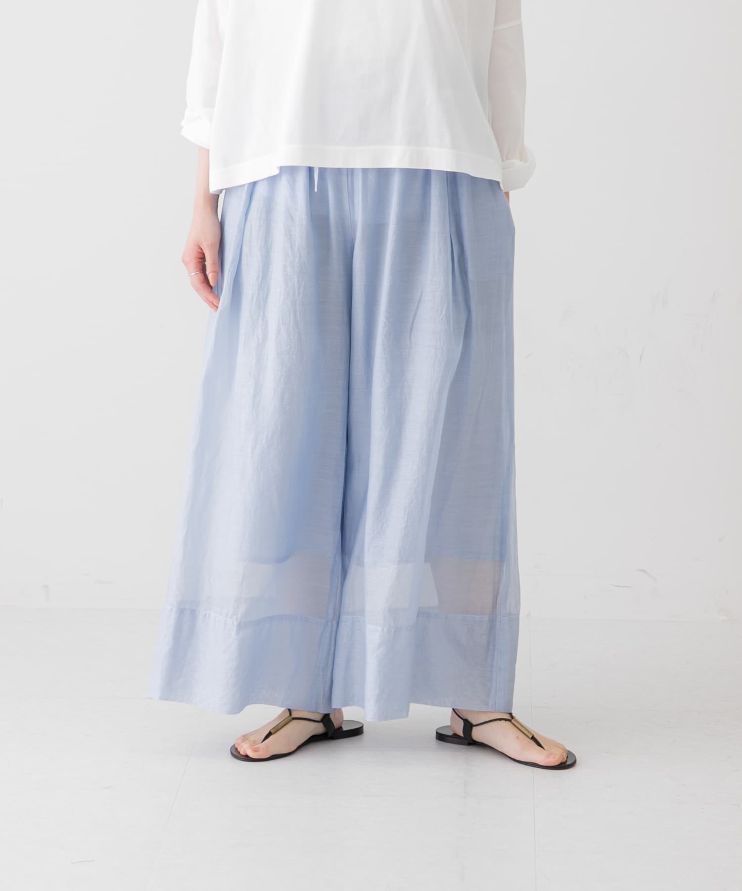 enrica CS ORGANDIE BOTANICAL PANTS[PANTS109-KL34]｜URBAN RESEARCH
