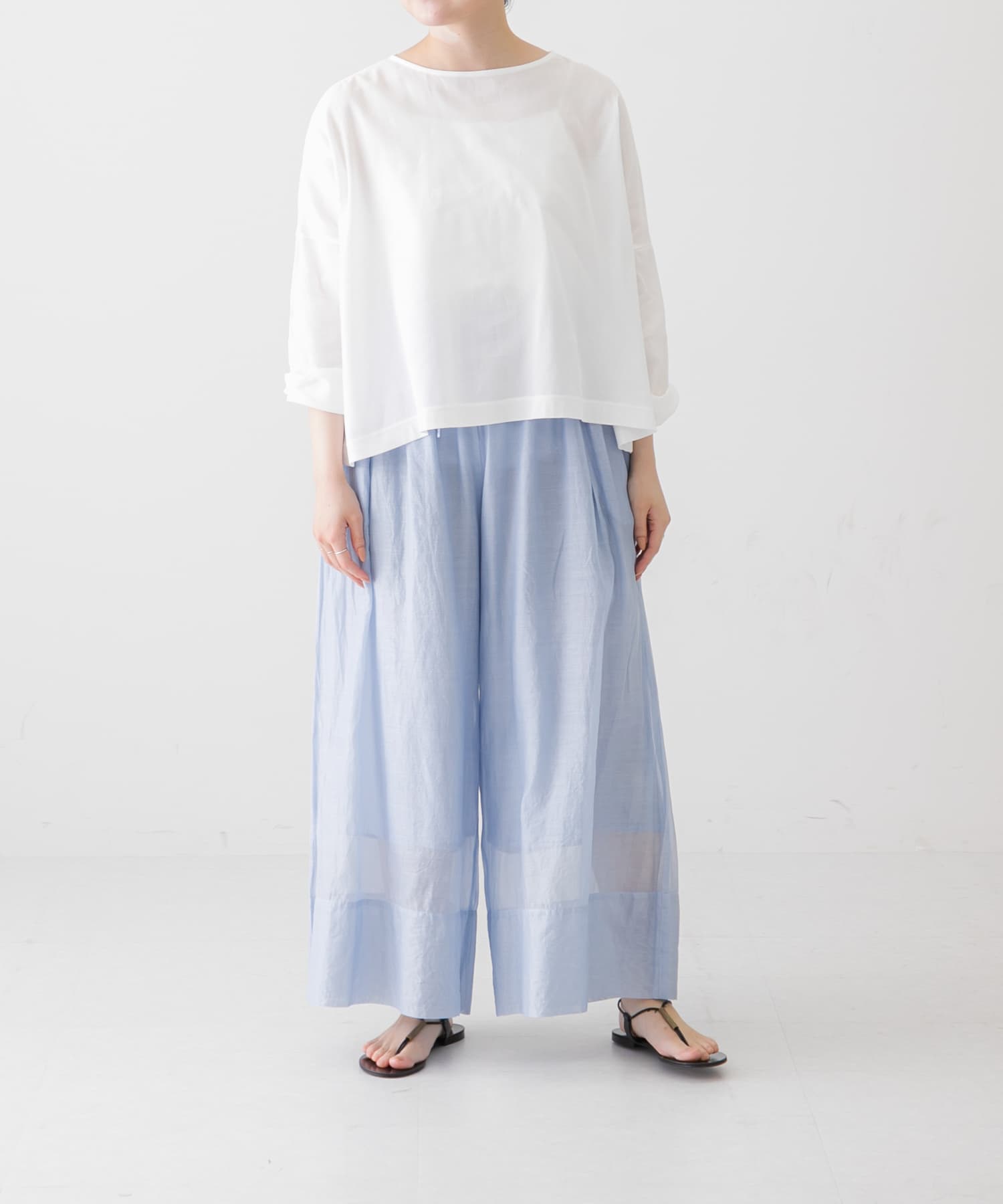 enrica CS ORGANDIE BOTANICAL PANTS[PANTS109-KL34]｜URBAN RESEARCH