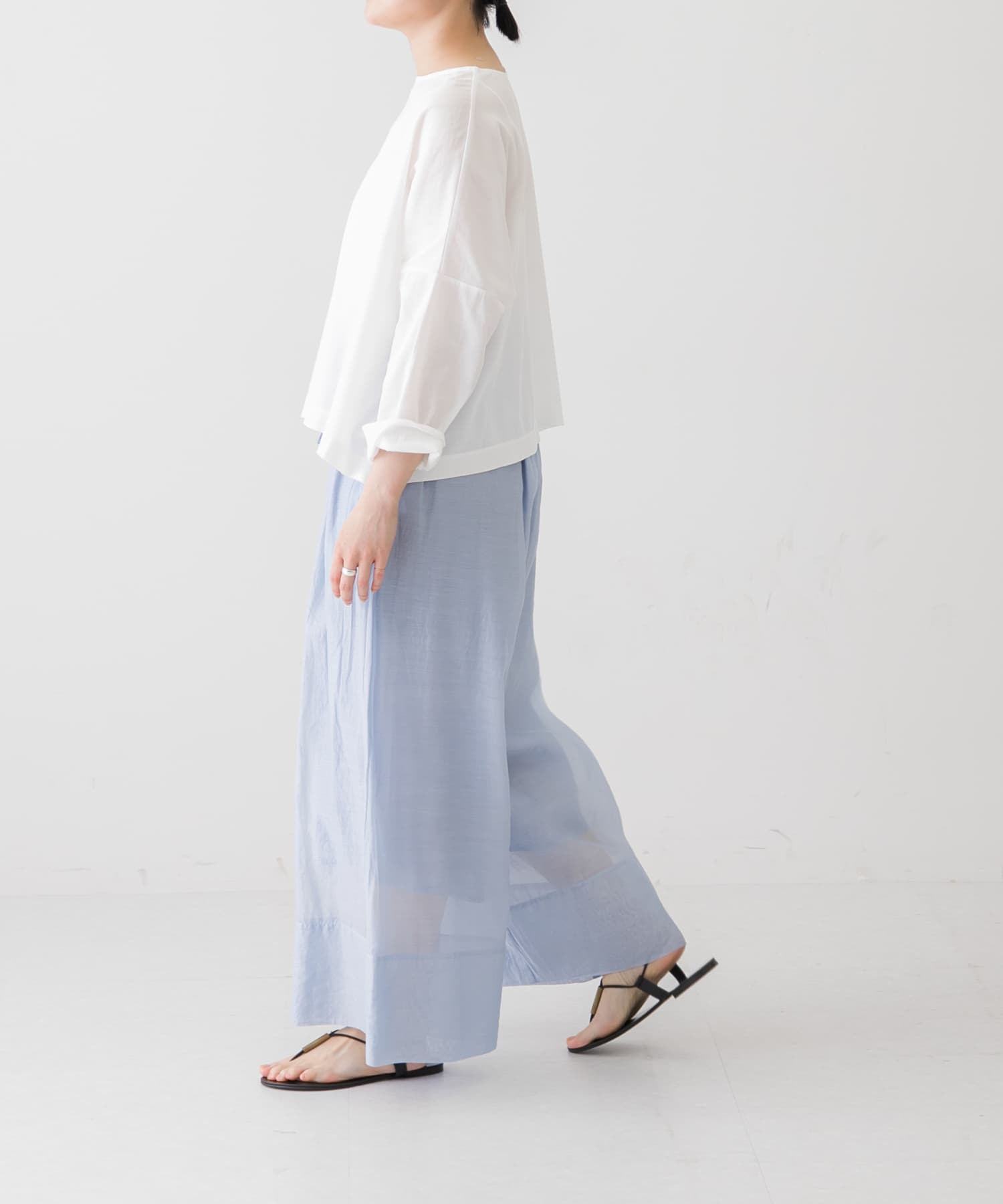 enrica CS ORGANDIE BOTANICAL PANTS[PANTS109-KL34]｜URBAN RESEARCH