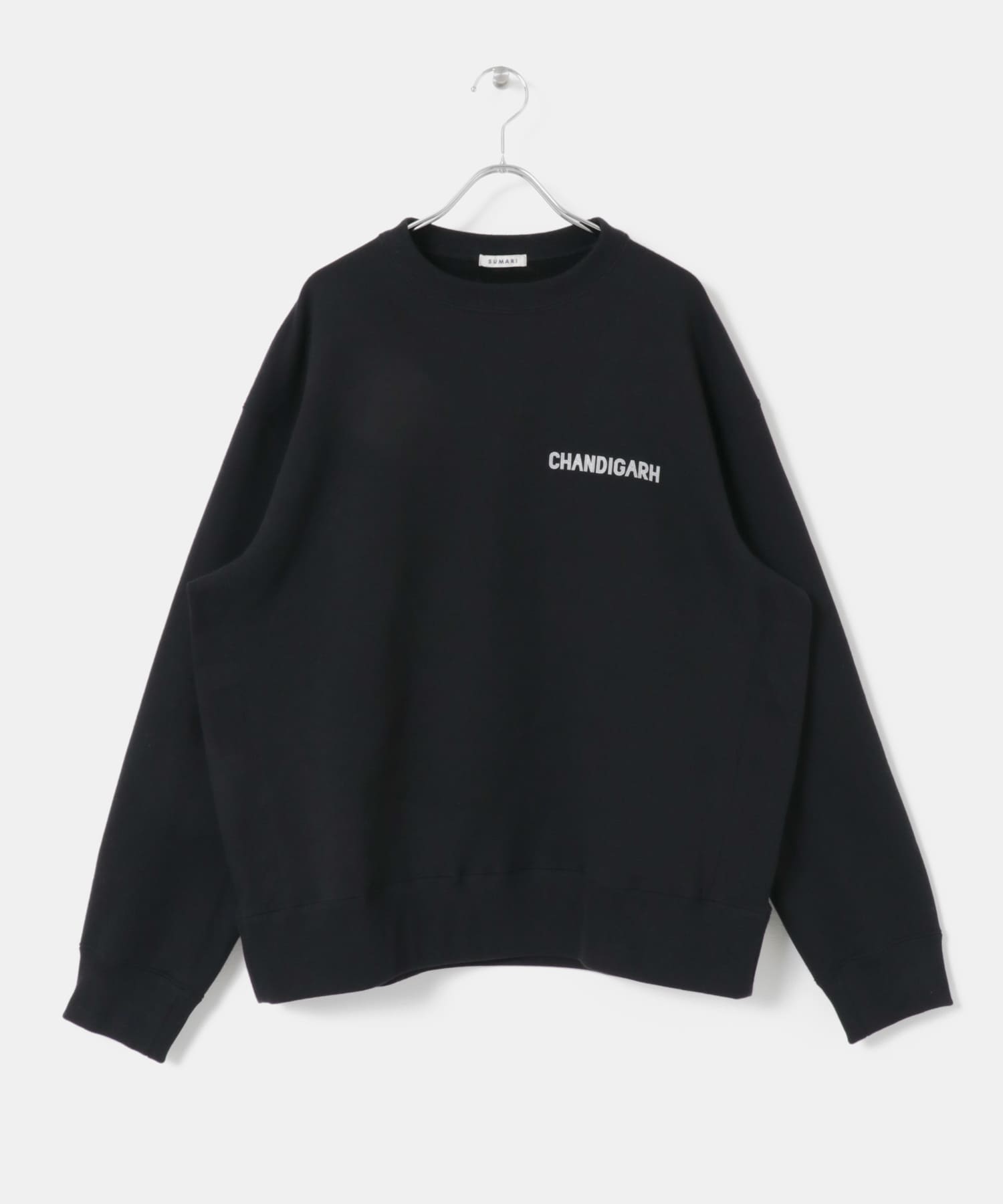 SUMARI  Crew Neck Sweat P / O-BLACK