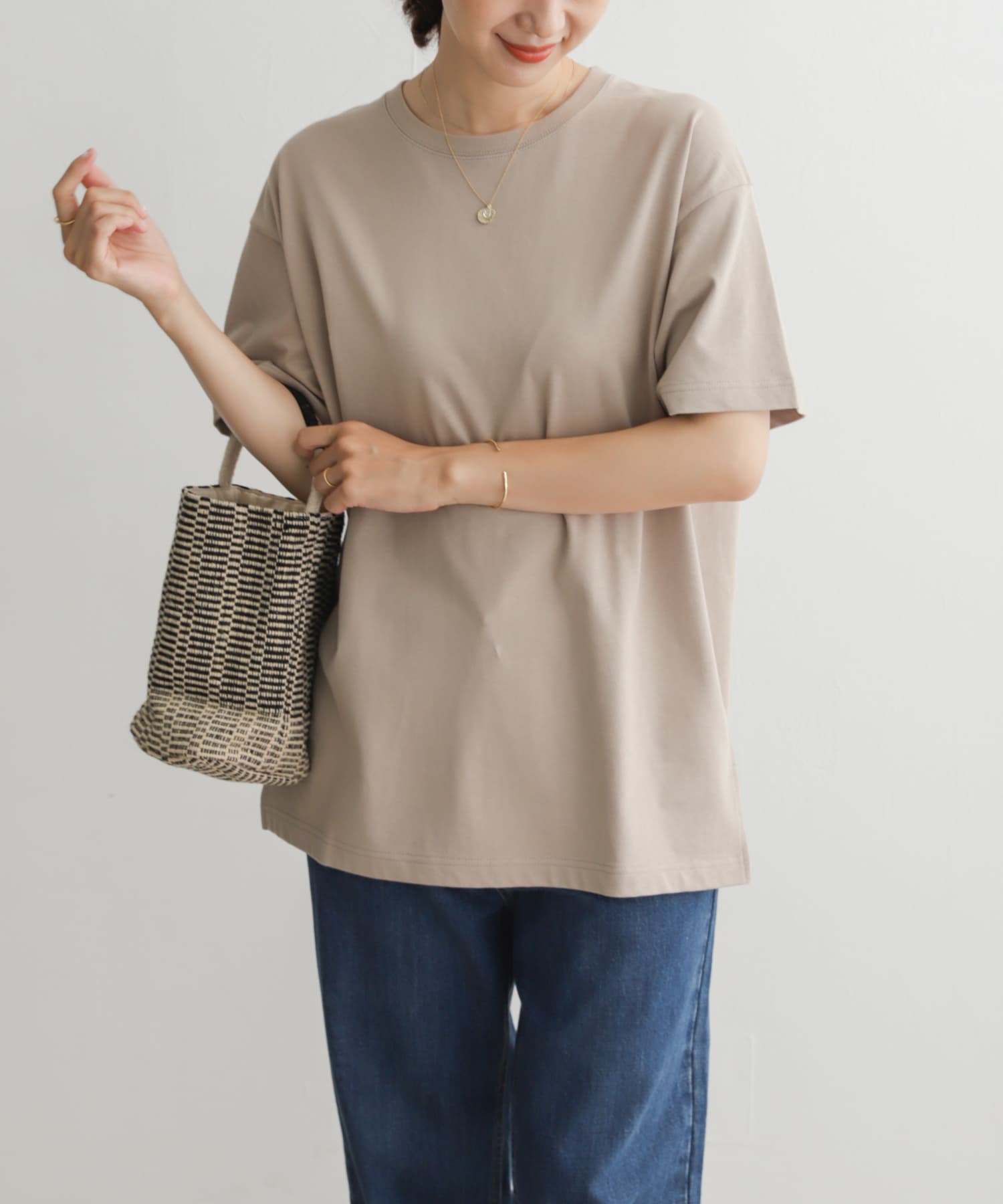 オーガニックコットンワイドチュニックTシャツ[DR35-21U122]｜URBAN
