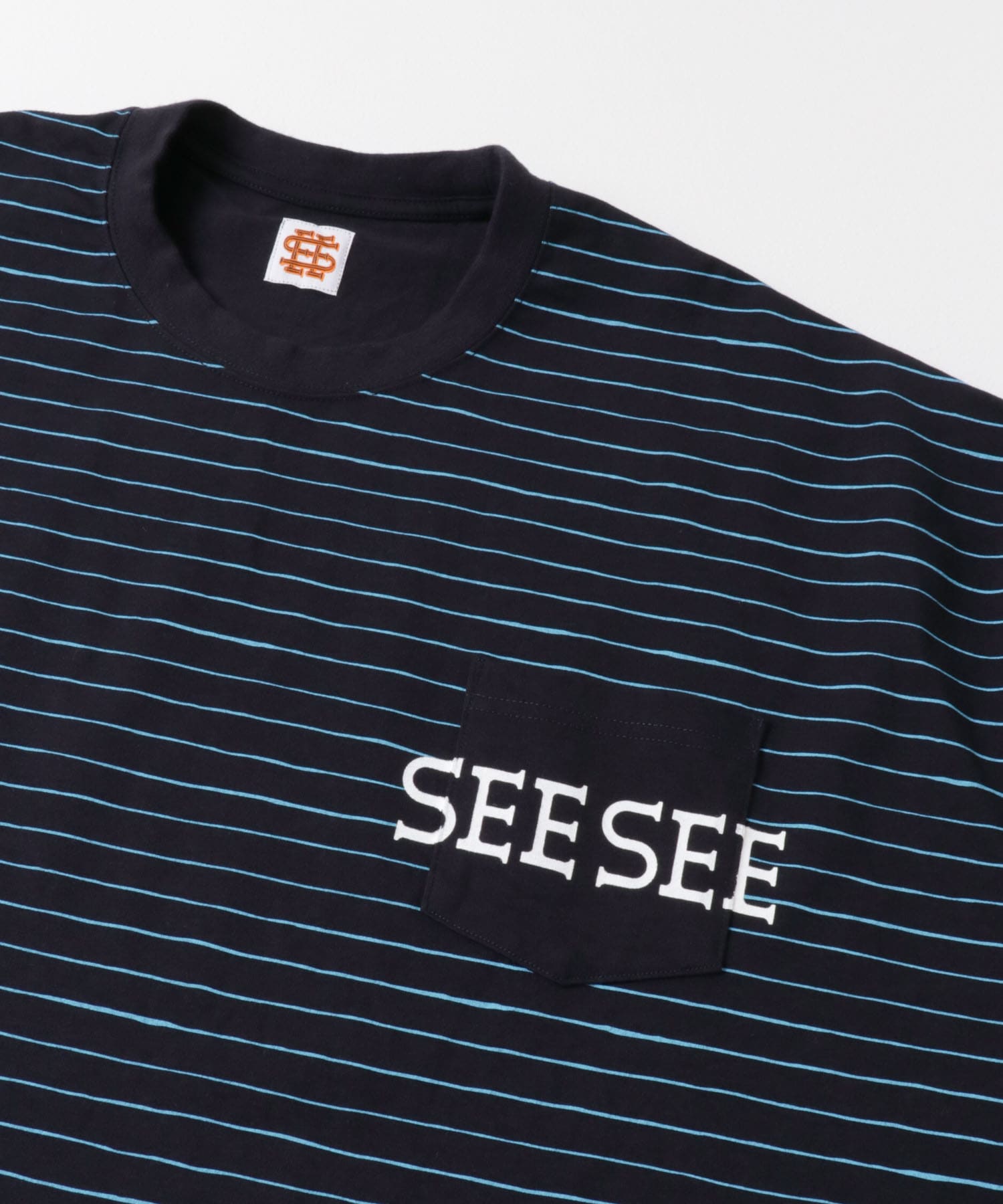 XL SEESEE SUPERBIG ボーダー　tシャツ ネイビー