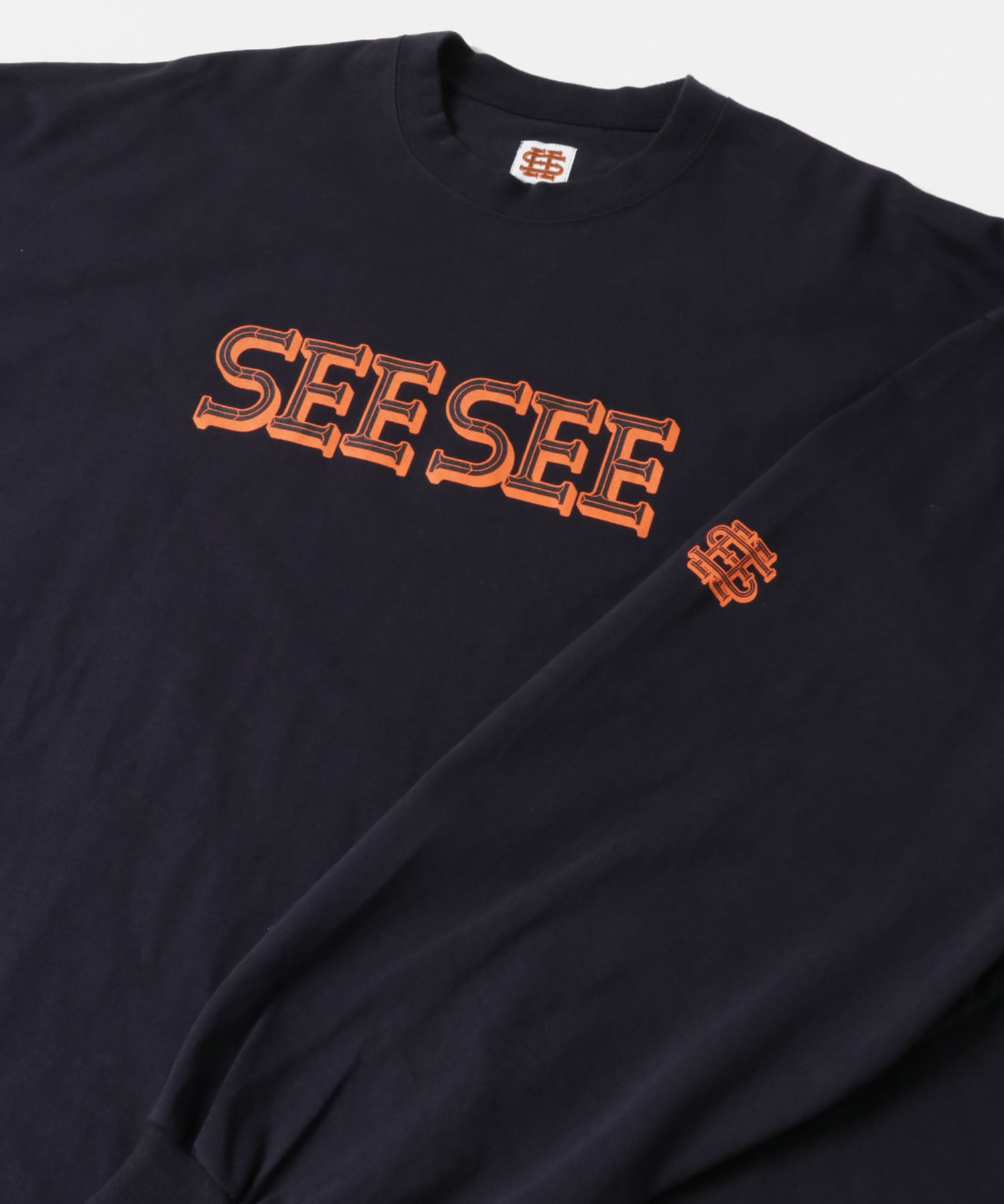 直営店 『別注』SEESEE×URBS ネイビー BIG LONG TEE XLサイズ Tシャツ