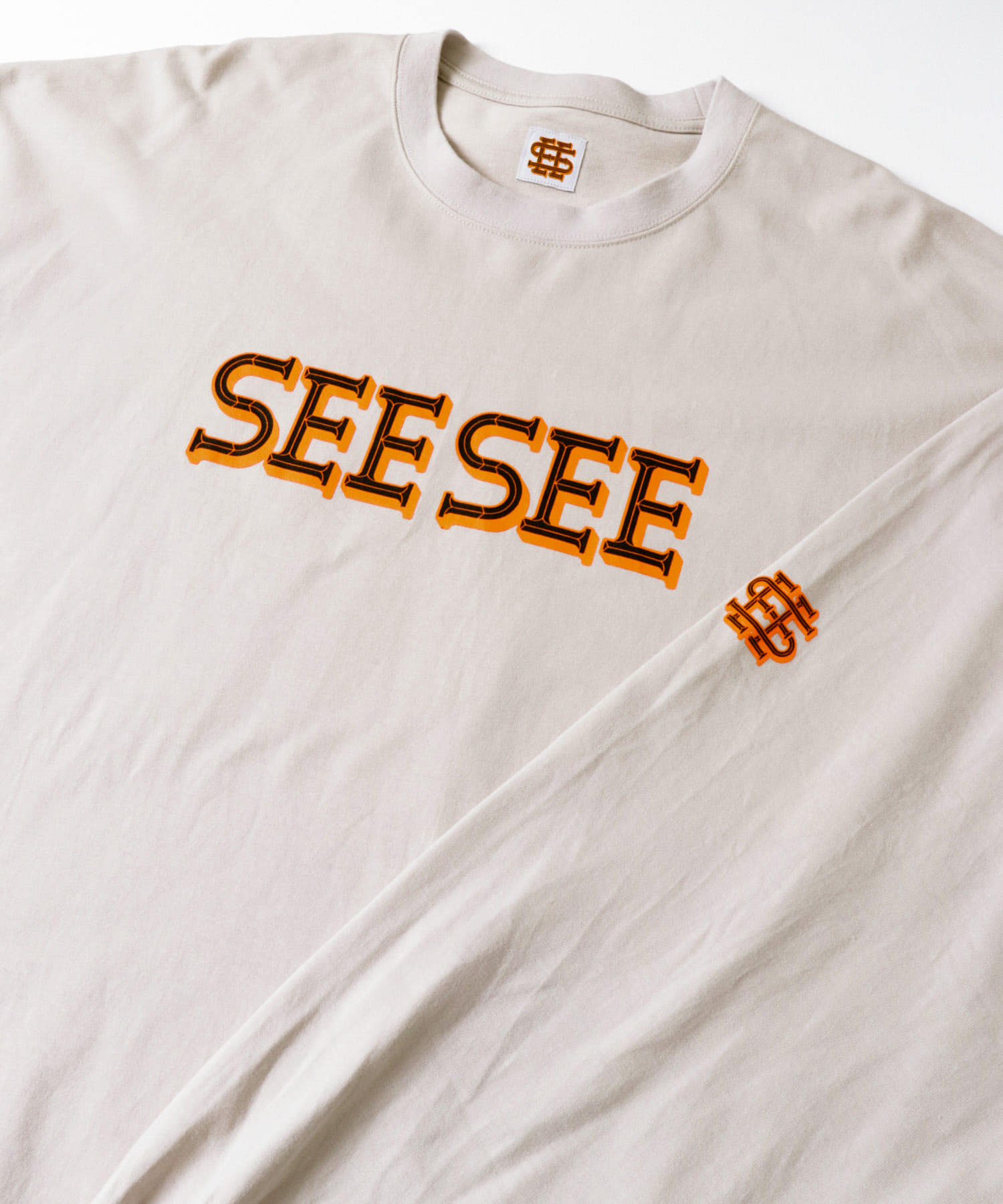 SEE SEE シーシー seesee ボーダービッグ半袖Tシャツ