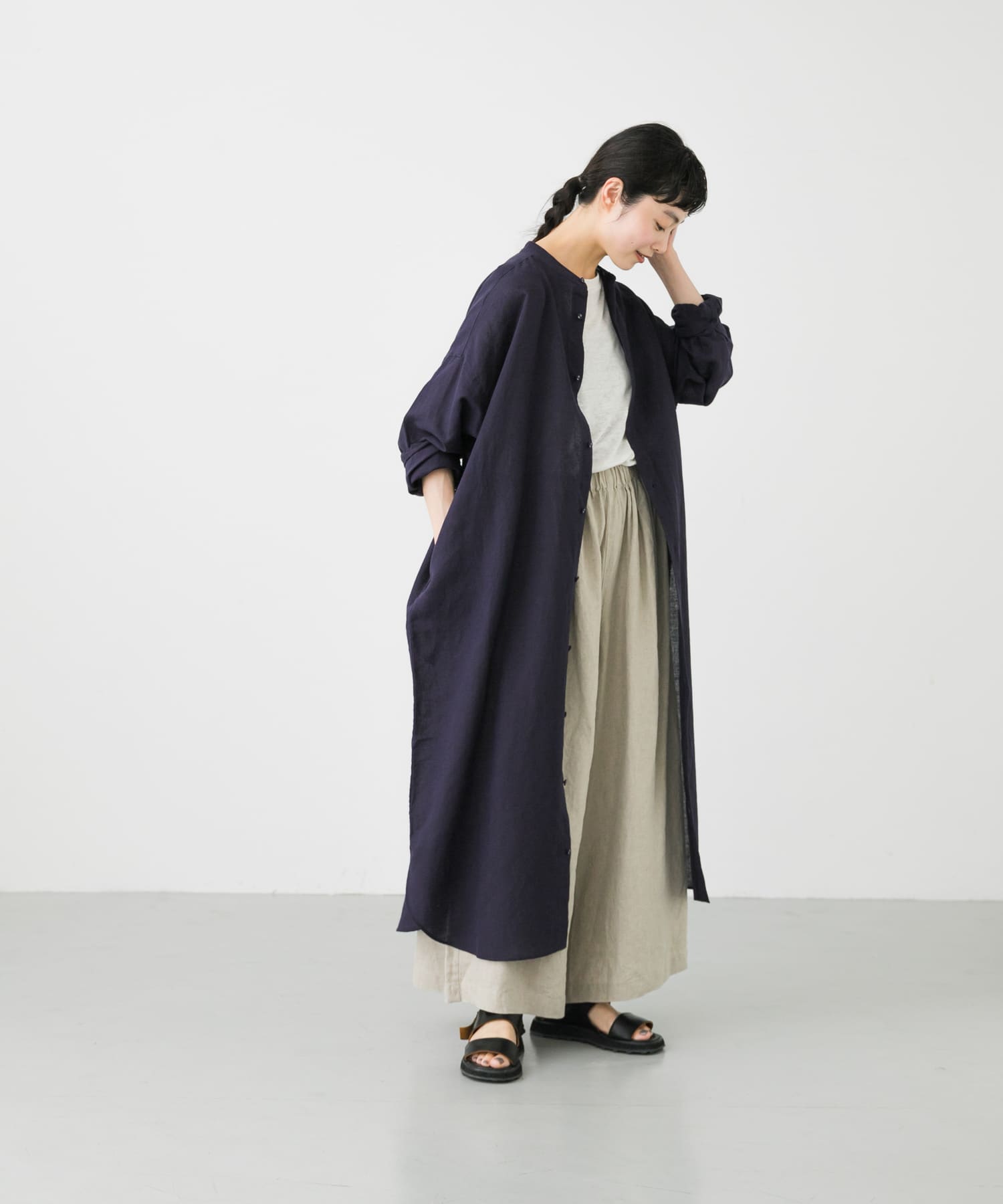 コットンリネンシャツワンピース[GA35-26M019]｜URBAN