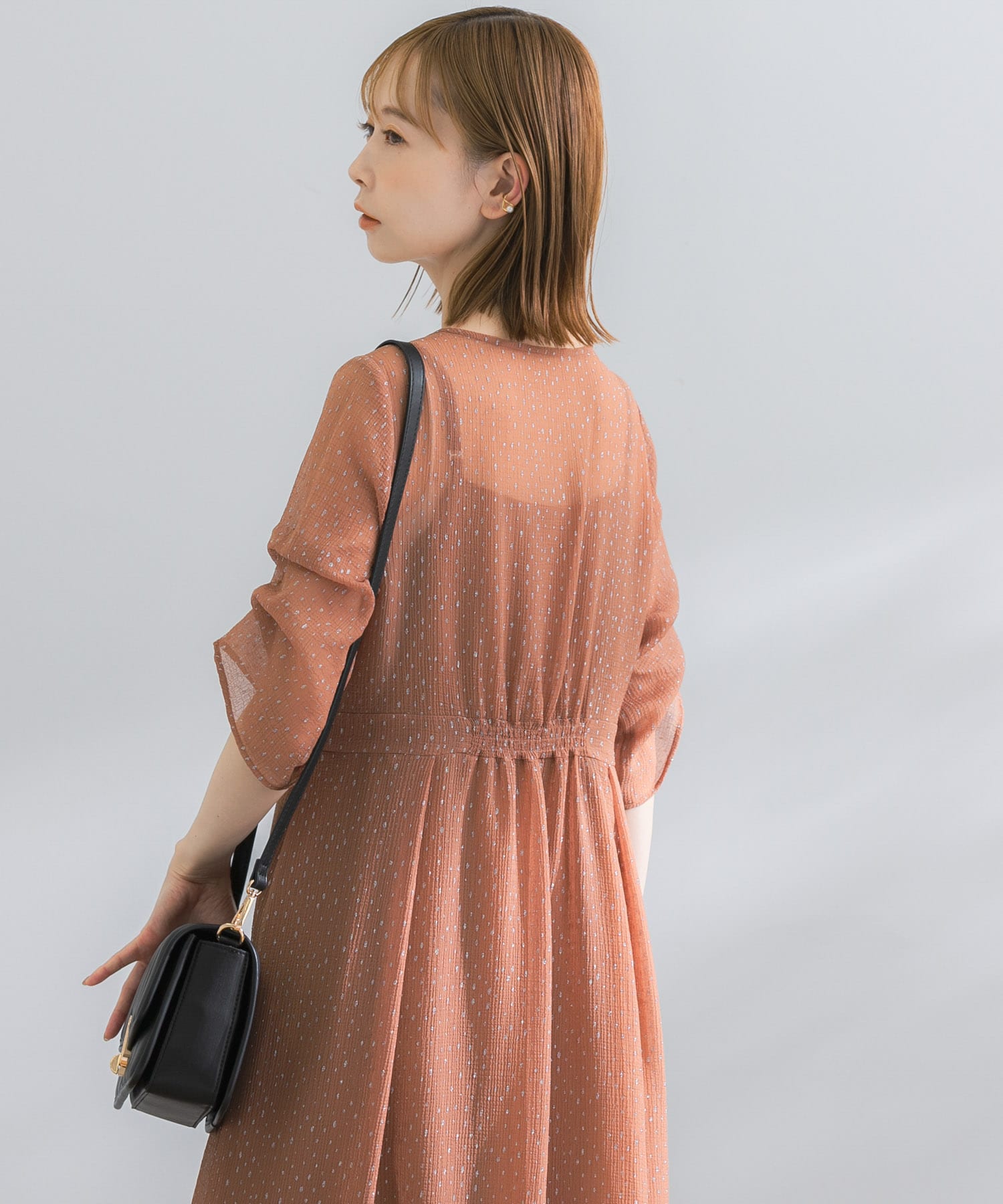 kaene ラメドビータックスリーブドレス[100896-RL37]｜URBAN RESEARCH