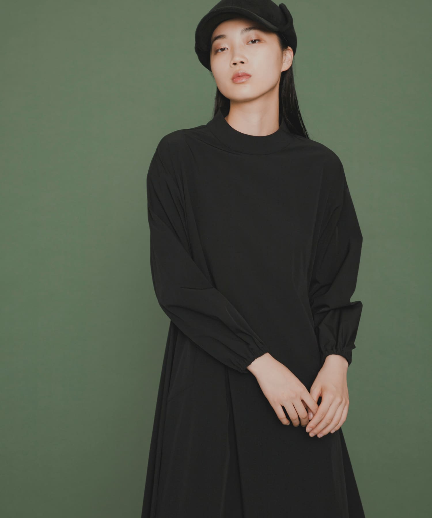 Uiscel 4WAYストレッチテントラインワンピース[AU36-26D001