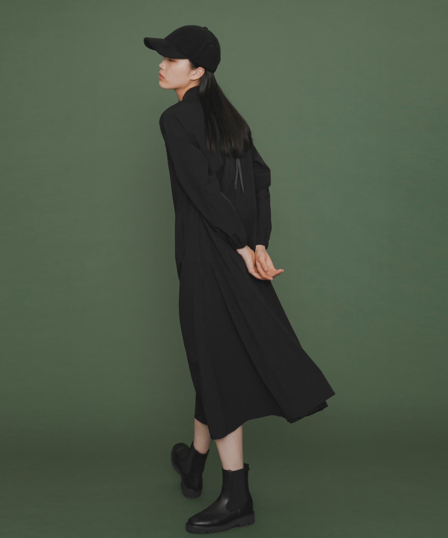 Uiscel 4WAYストレッチテントラインワンピース[AU36-26D001