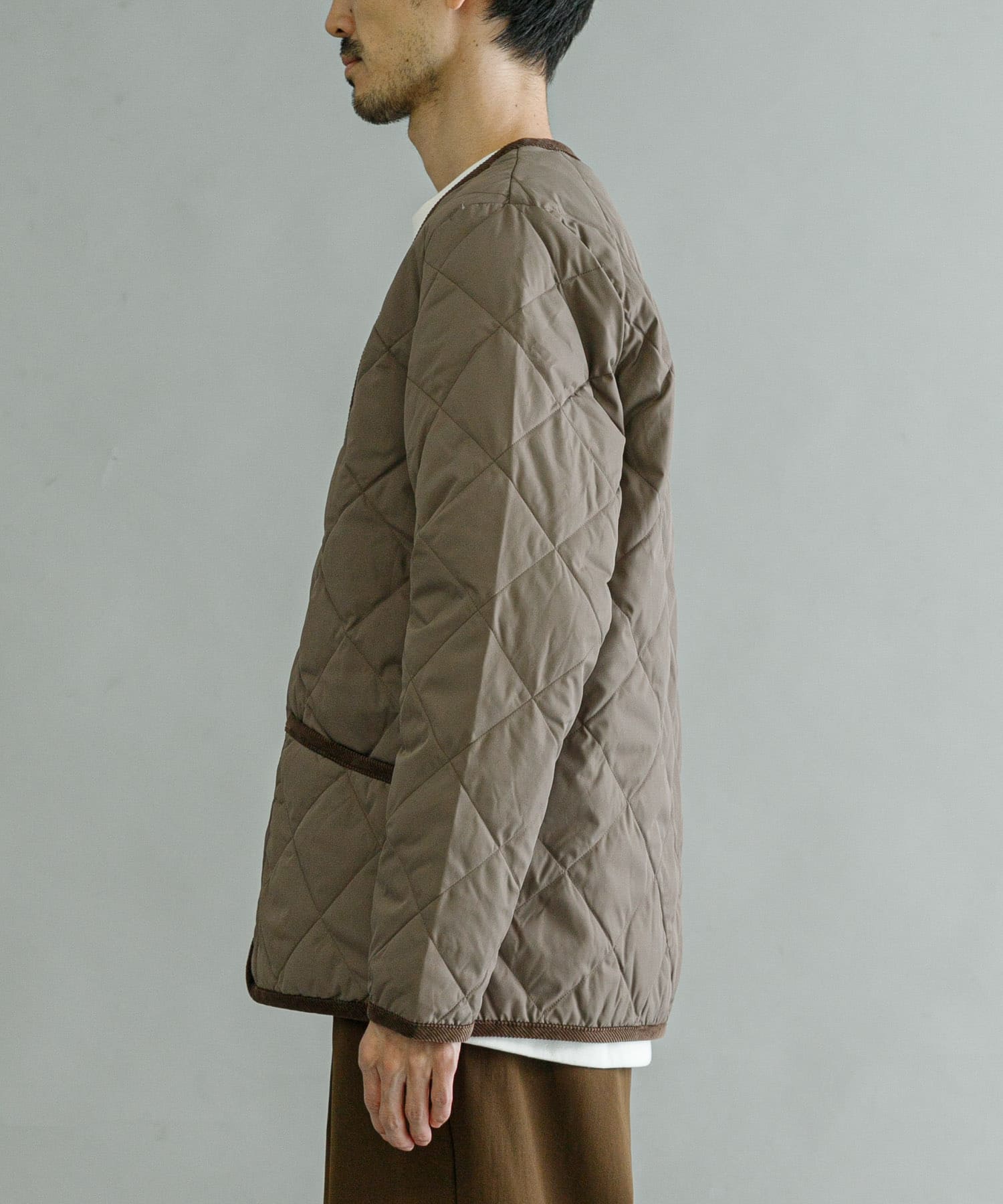 TAION PIPING V-NECK DOWN CARDIGAN[TAION-101CIUM37]｜URBAN RESEARCH