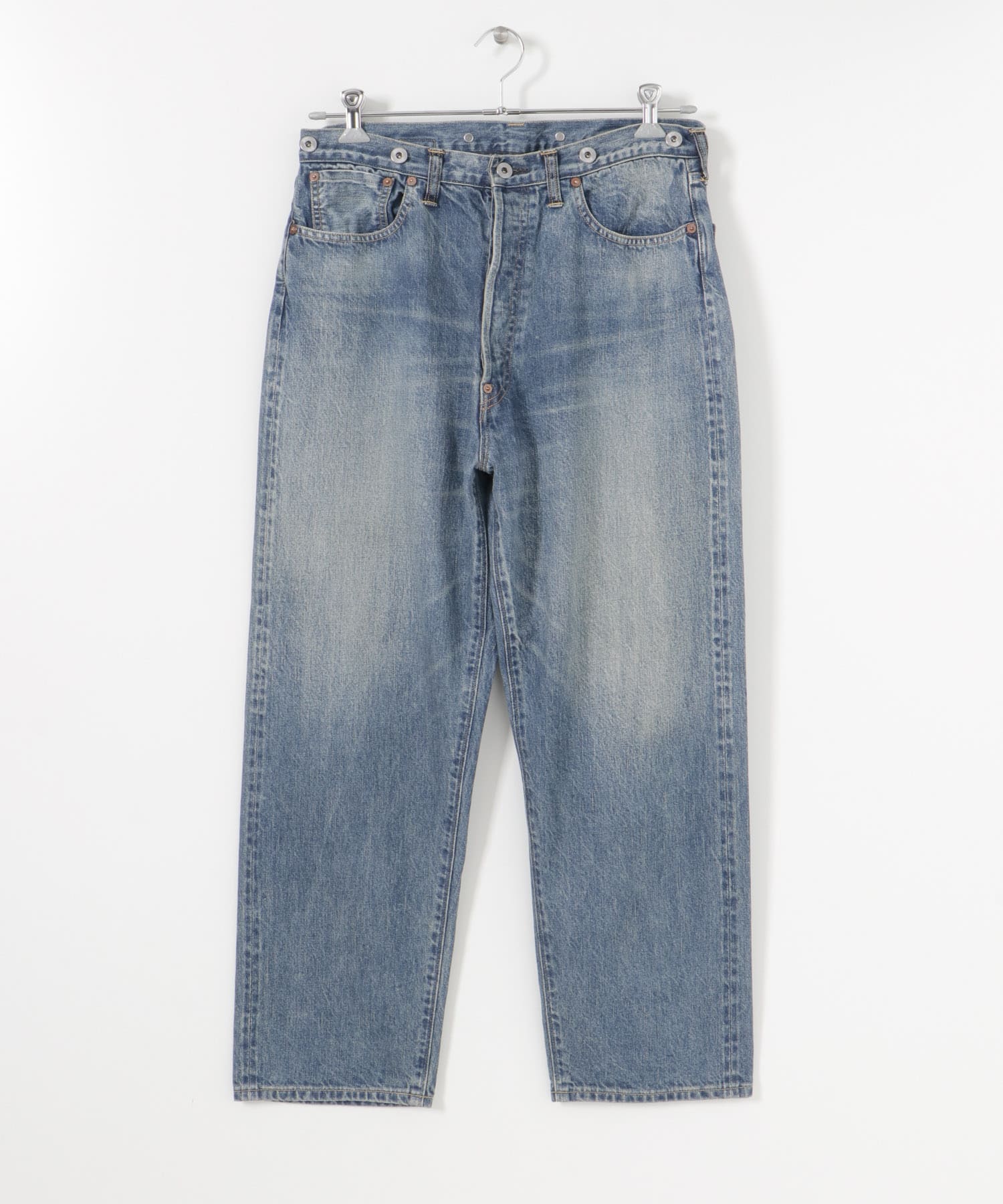 uniformexperimentWASHED DENIM WIDE PANTS | hartwellspremium.com