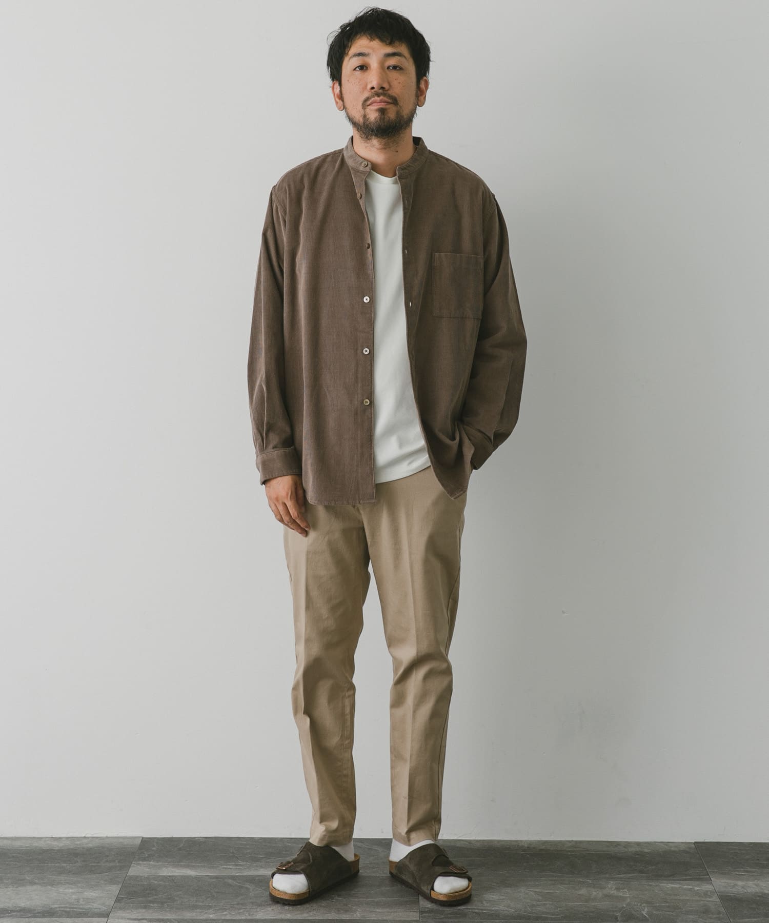 コーデュロイバンドカラーシャツ[DR37-13X701]｜URBAN RESEARCH公式