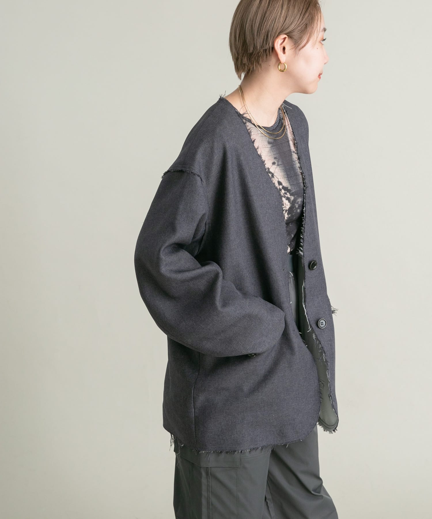 カットオフノーカラージャケット[KB36-27V070]｜URBAN RESEARCH公式