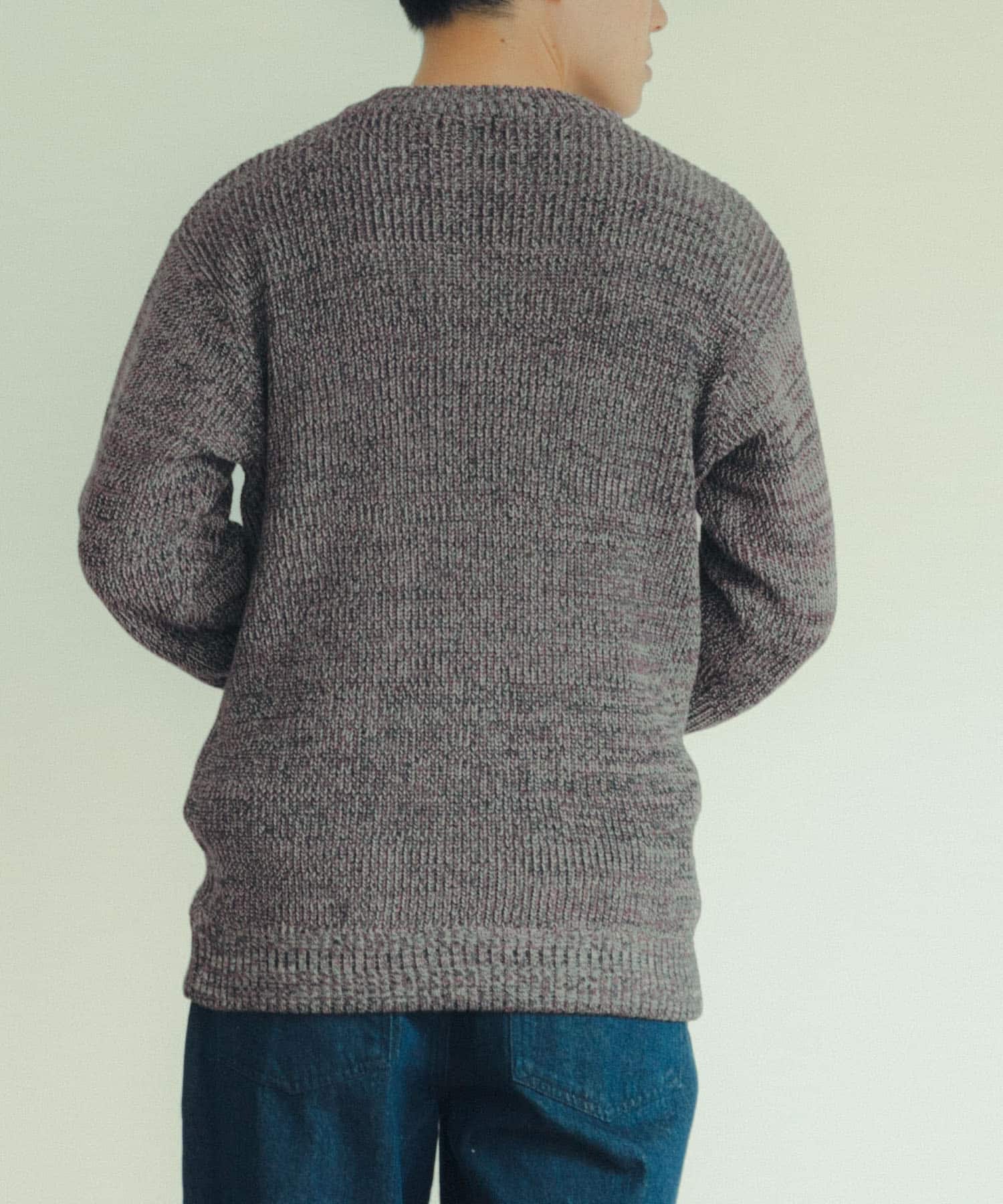 マシンウォッシャブル マルチカラー畦ニット[IT37-12A019]｜URBAN 