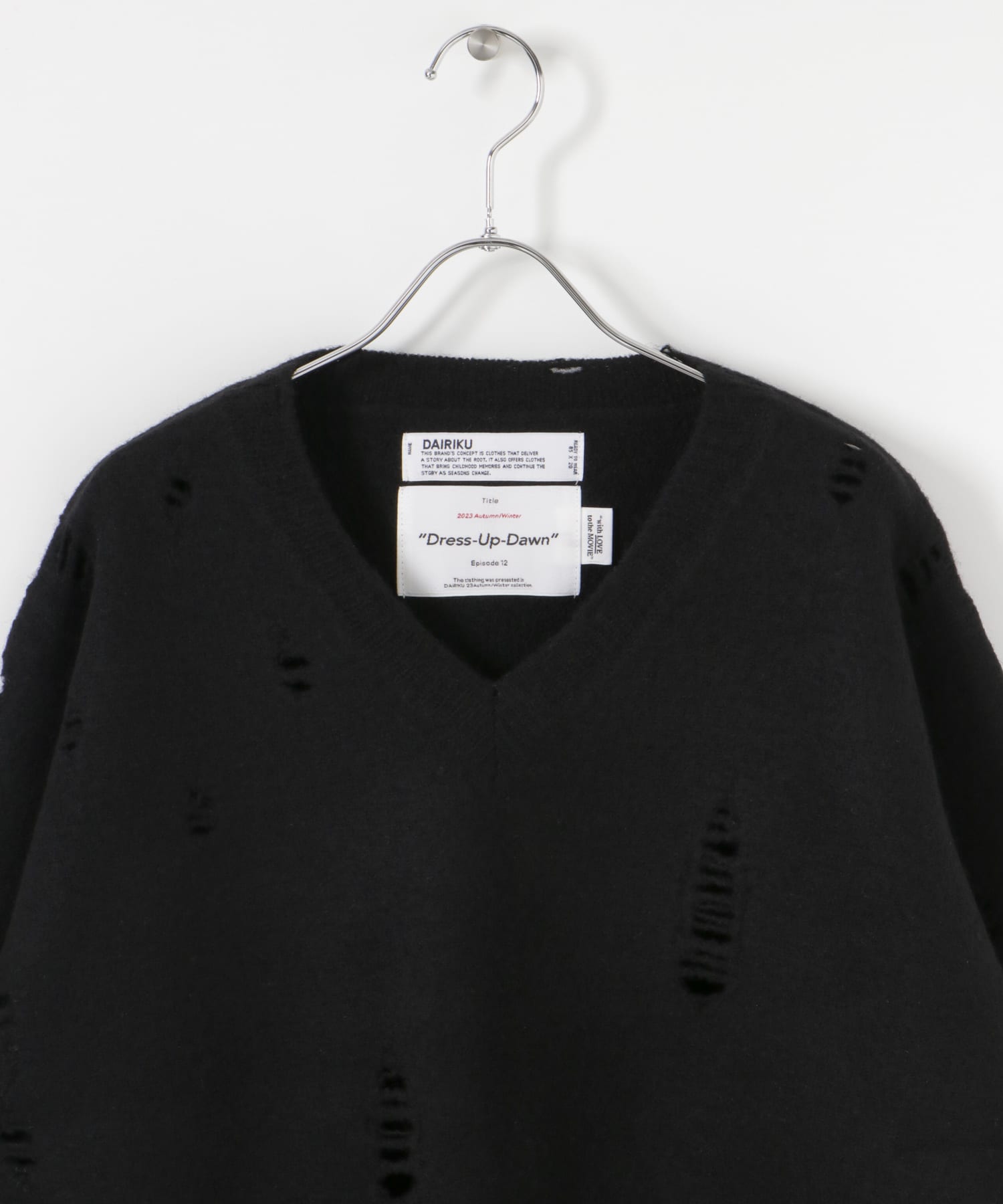 DAIRIKU Rotten Damage Knit Pullover[23AWK-5-UM36]｜URBAN RESEARCH