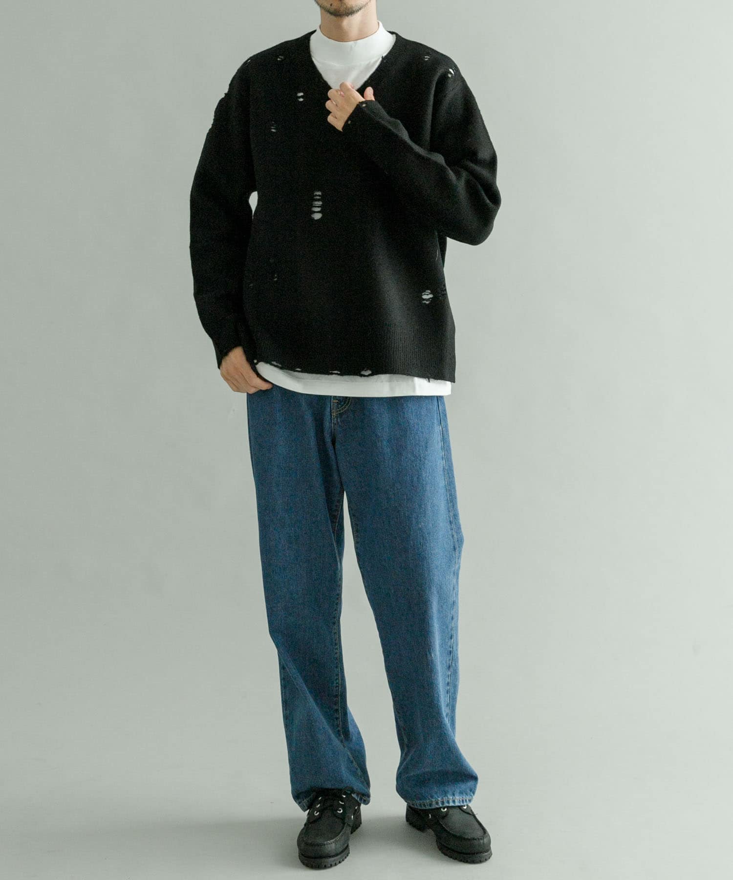 DAIRIKU Rotten Damage Knit Pullover[23AWK-5-UM36]｜URBAN RESEARCH