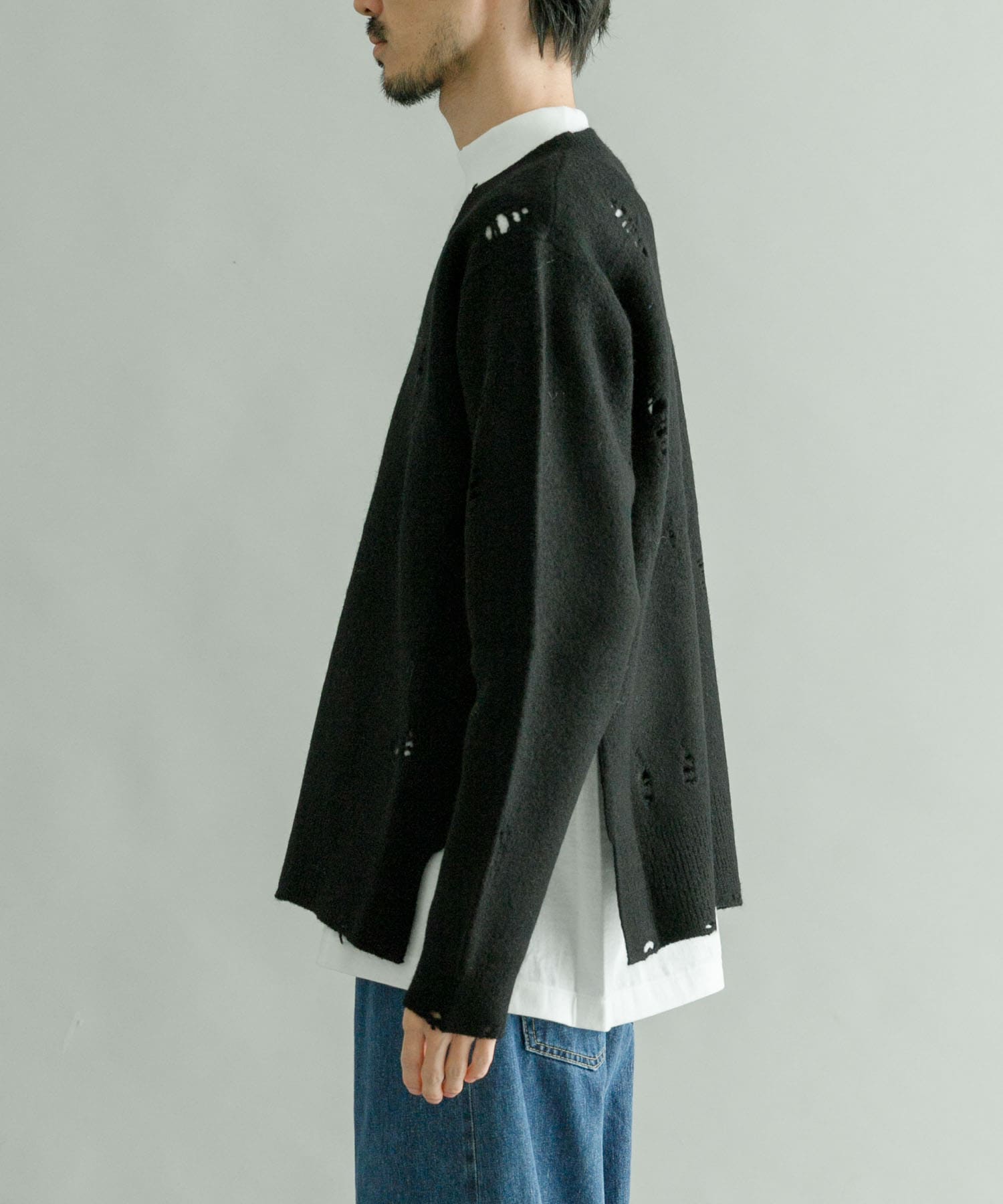 DAIRIKU Rotten Damage Knit Pullover[23AWK-5-UM36]｜URBAN RESEARCH