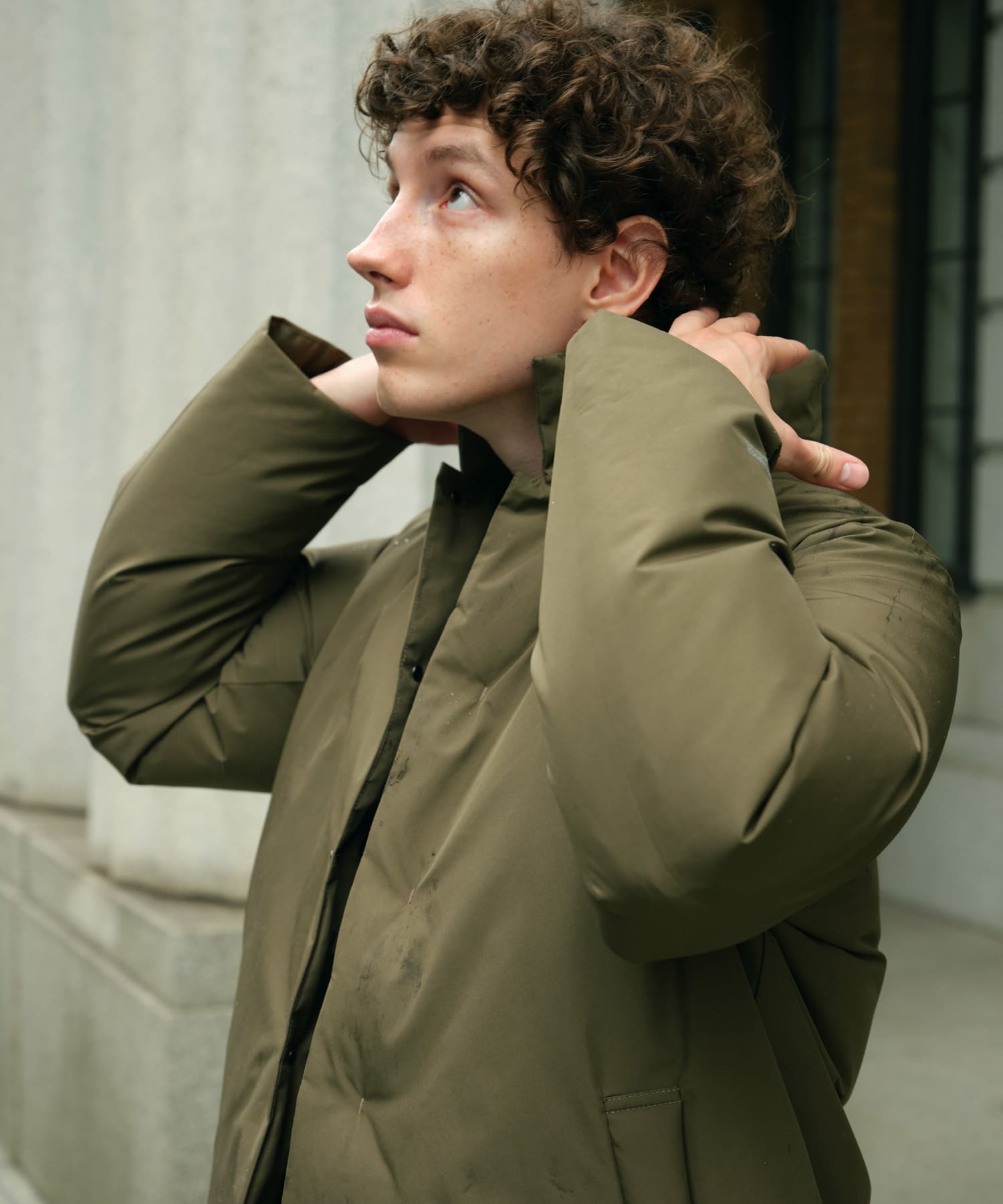 別注』+phenix WINDSTOPPER by GORE-TEX LABSスタンドダウンコート[poo