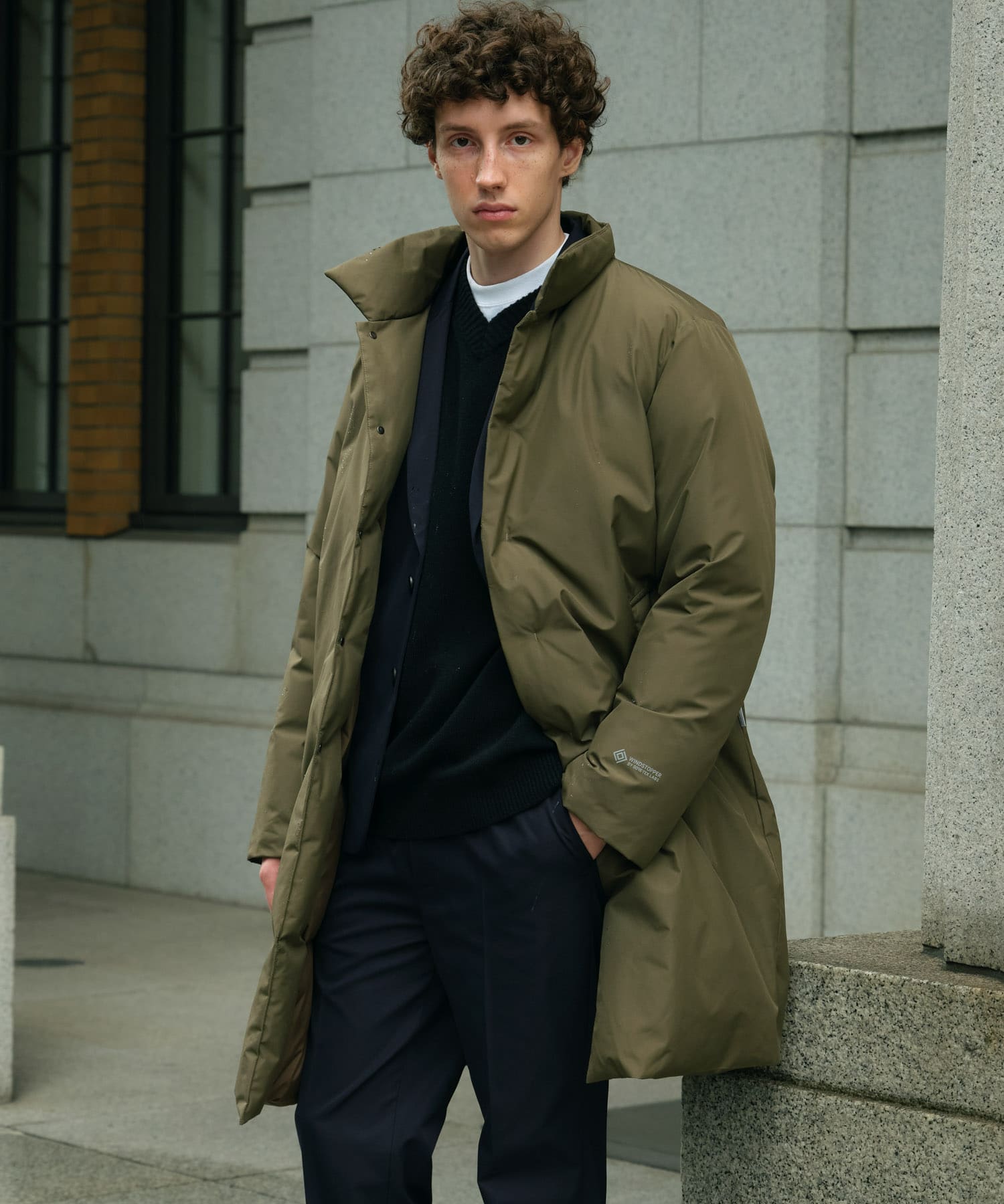 別注』+phenix WINDSTOPPER by GORE-TEX LABSスタンドダウンコート[poo