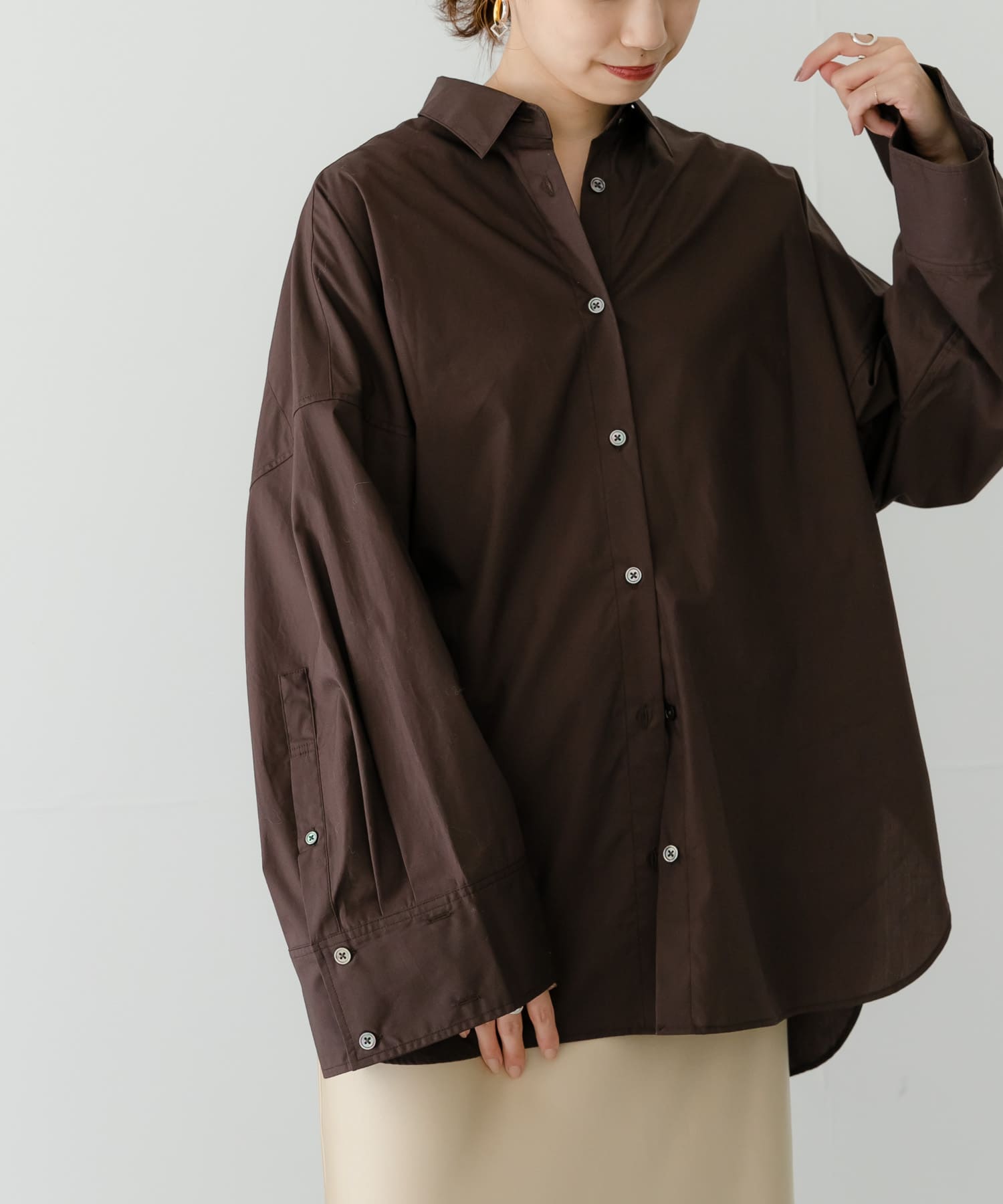 コットンブロードワイドスリーブシャツ[UR37-23F008]｜URBAN RESEARCH