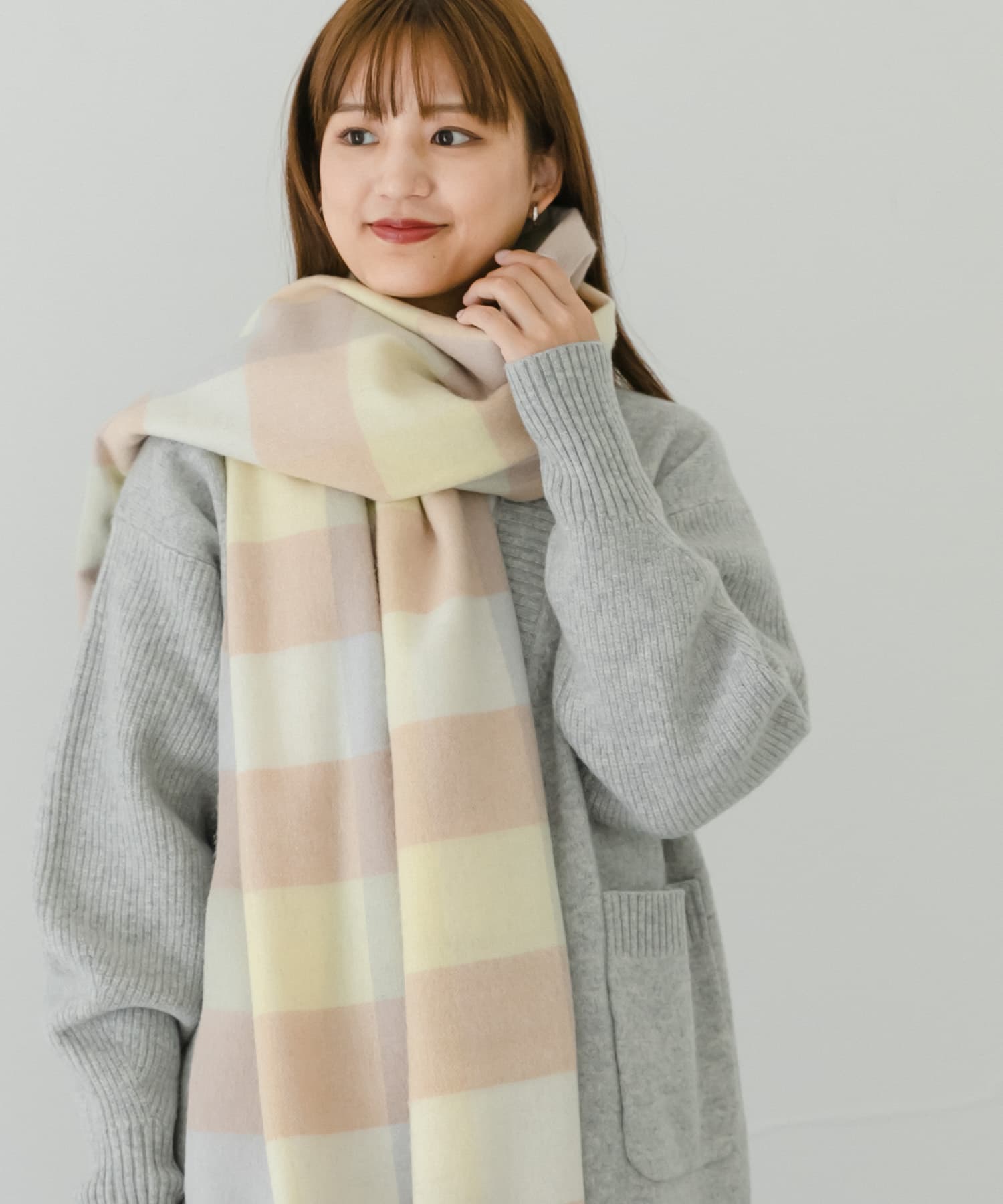 別注』TWEED MILL×URBAN RESEARCH Lambswoolstole[70-190WP-UL37